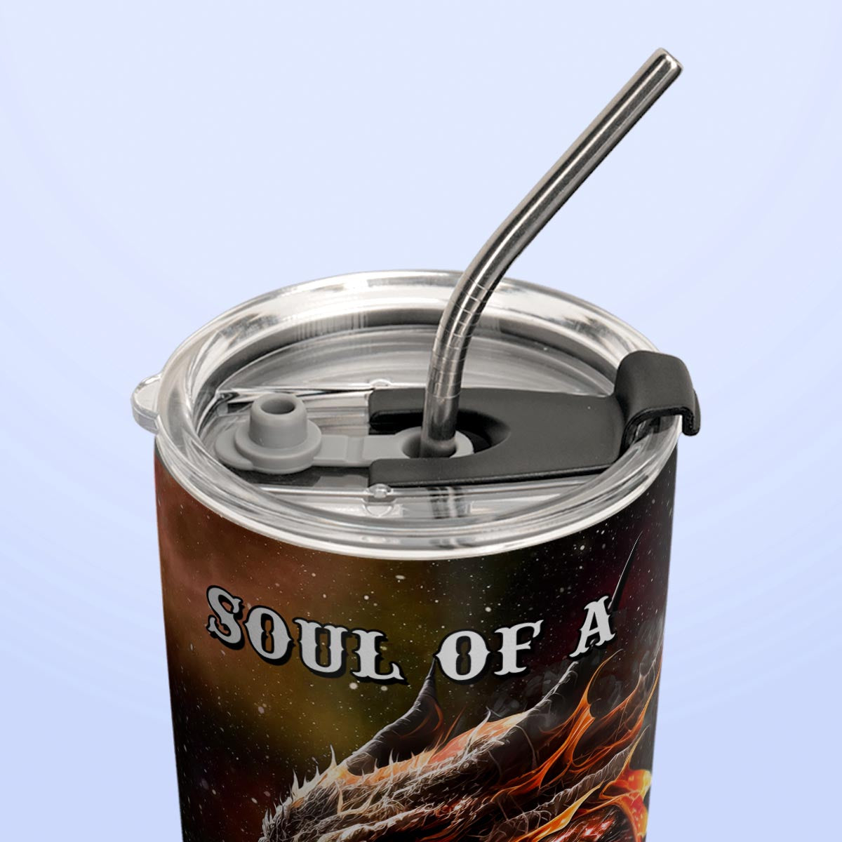 Heart Of A Wolf Soul Of A Dragon NNRZ300623544 Stainless Steel Tumbler