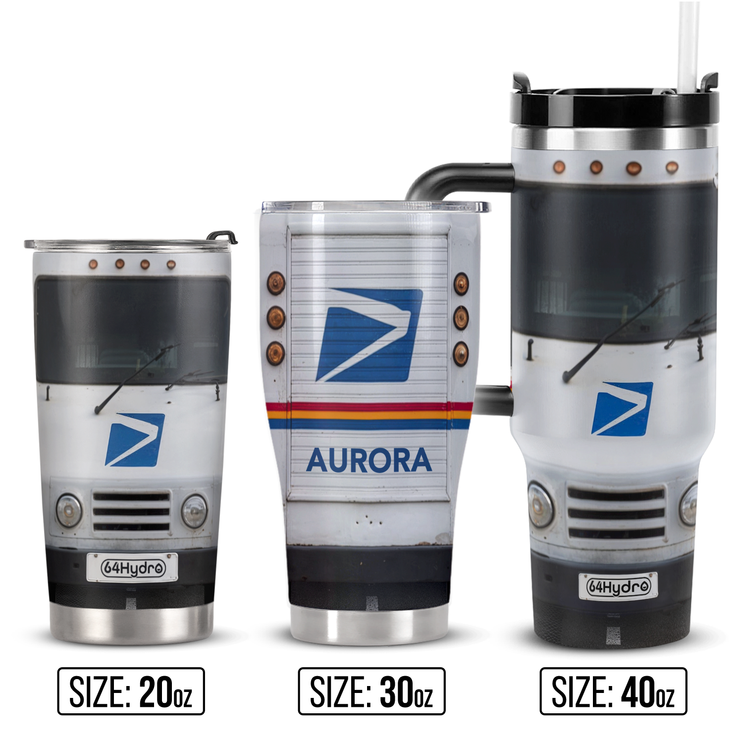 Mail Truck HHRZ21110181JX Stainless Steel Tumbler