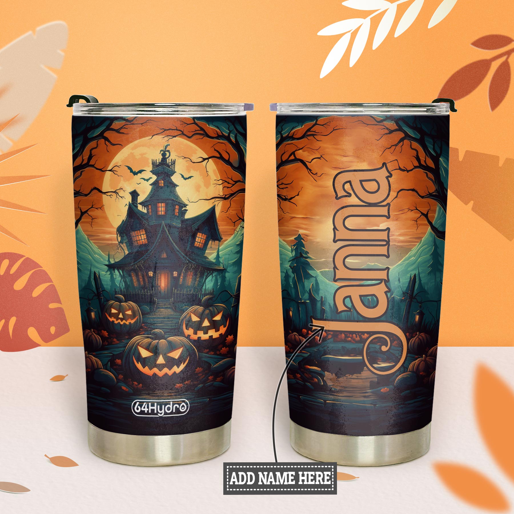 Autumn Halloween Horror House HTRZ31084784VP Stainless Steel Tumbler