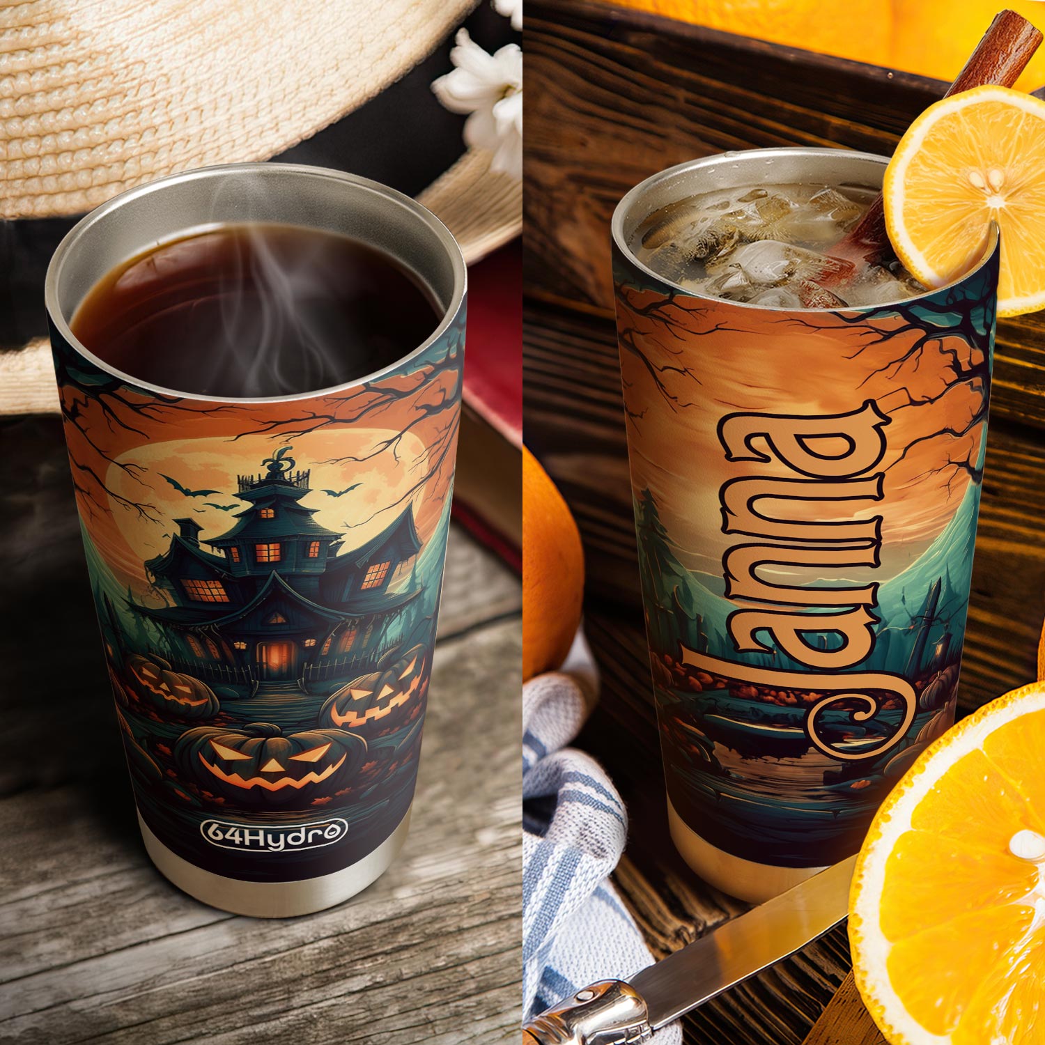 Autumn Halloween Horror House HTRZ31084784VP Stainless Steel Tumbler