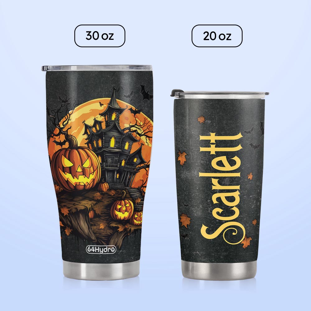 Autumn Halloween House HTRZ31087105AJ Stainless Steel Tumbler