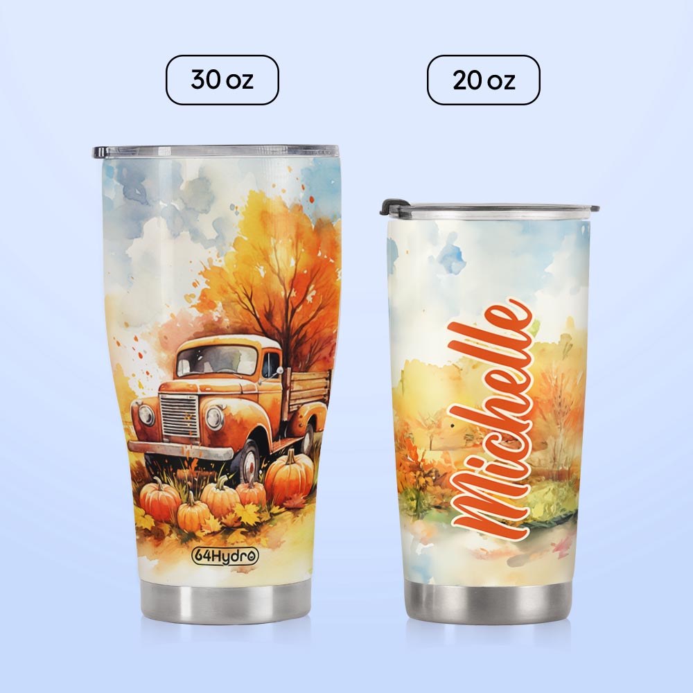 Autumn Truck Leaves HTRZ28088177HA Stainless Steel Tumbler