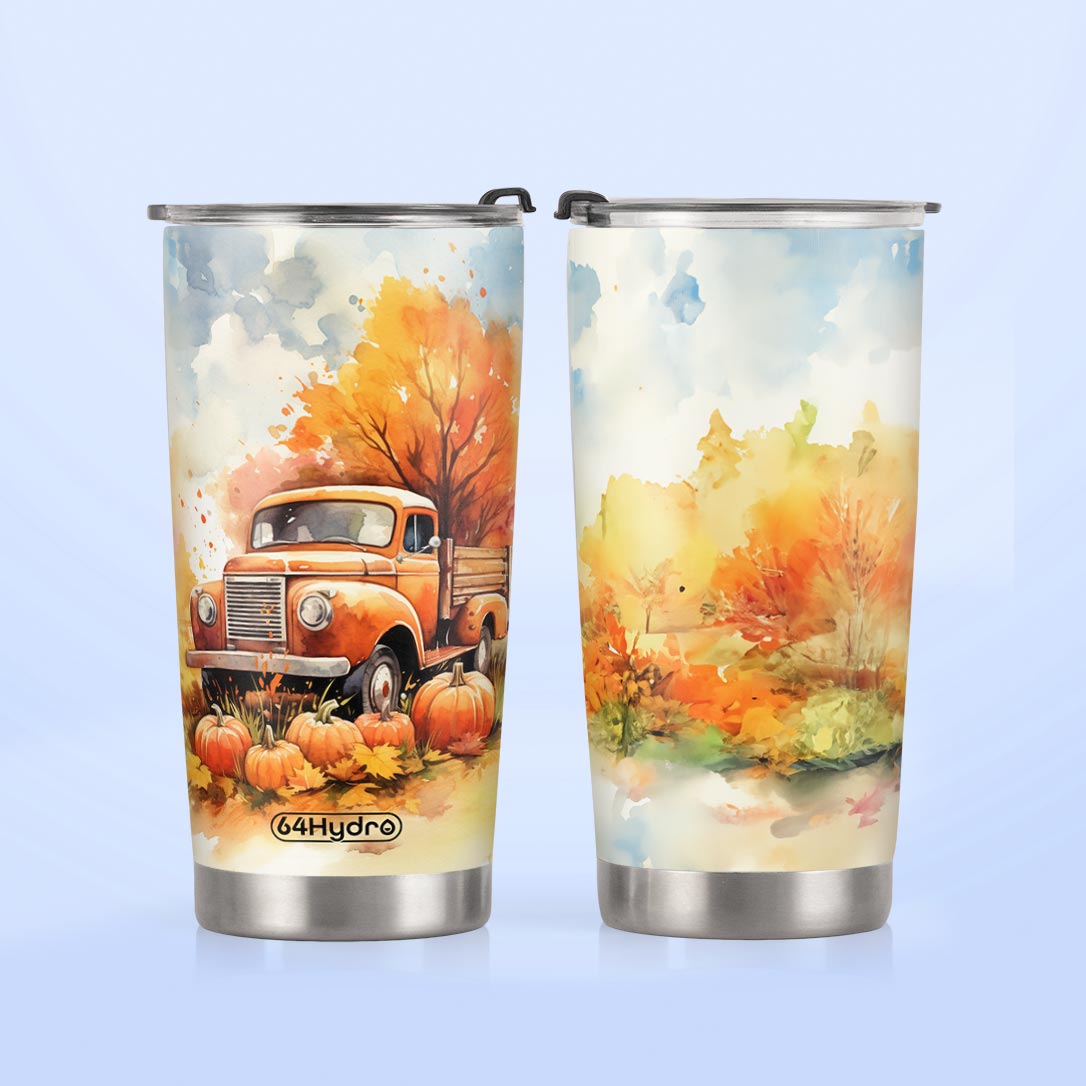 Autumn Truck Leaves HTRZ28088177HA Stainless Steel Tumbler