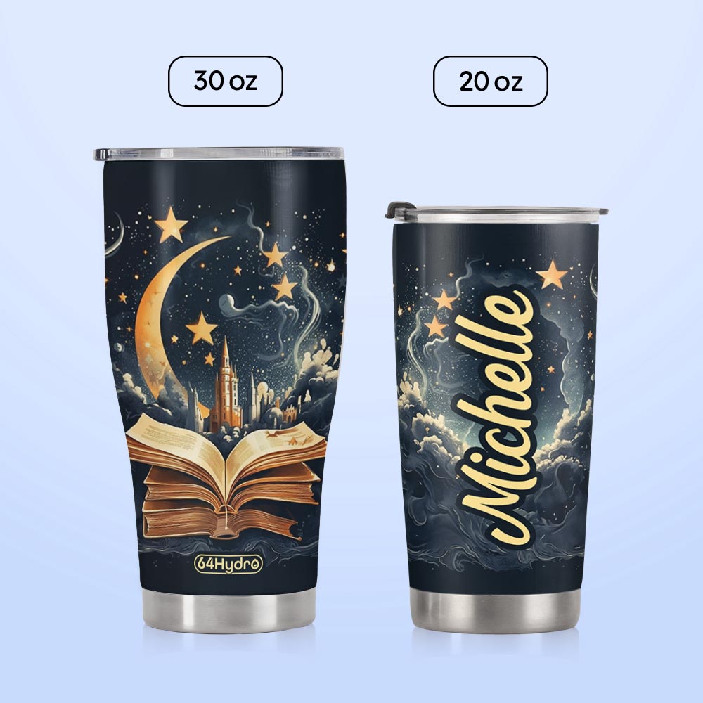 Book Opens New World HTRZ19090968QC Stainless Steel Tumbler