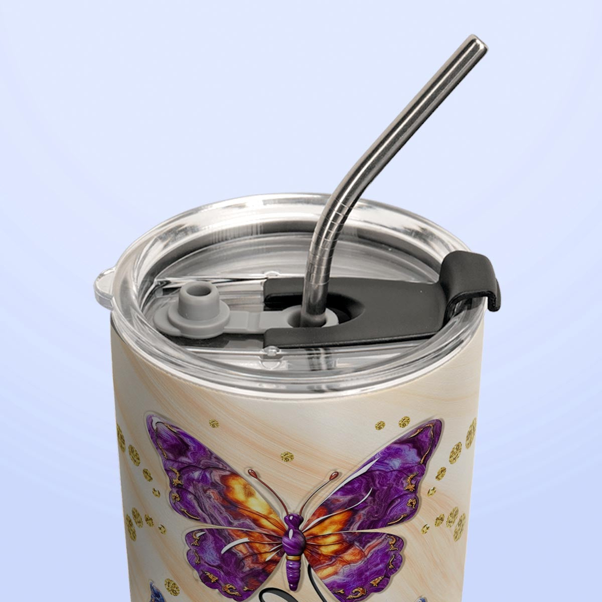 Butterfly Faith Hope Love NNRZ220623209 Stainless Steel Tumbler