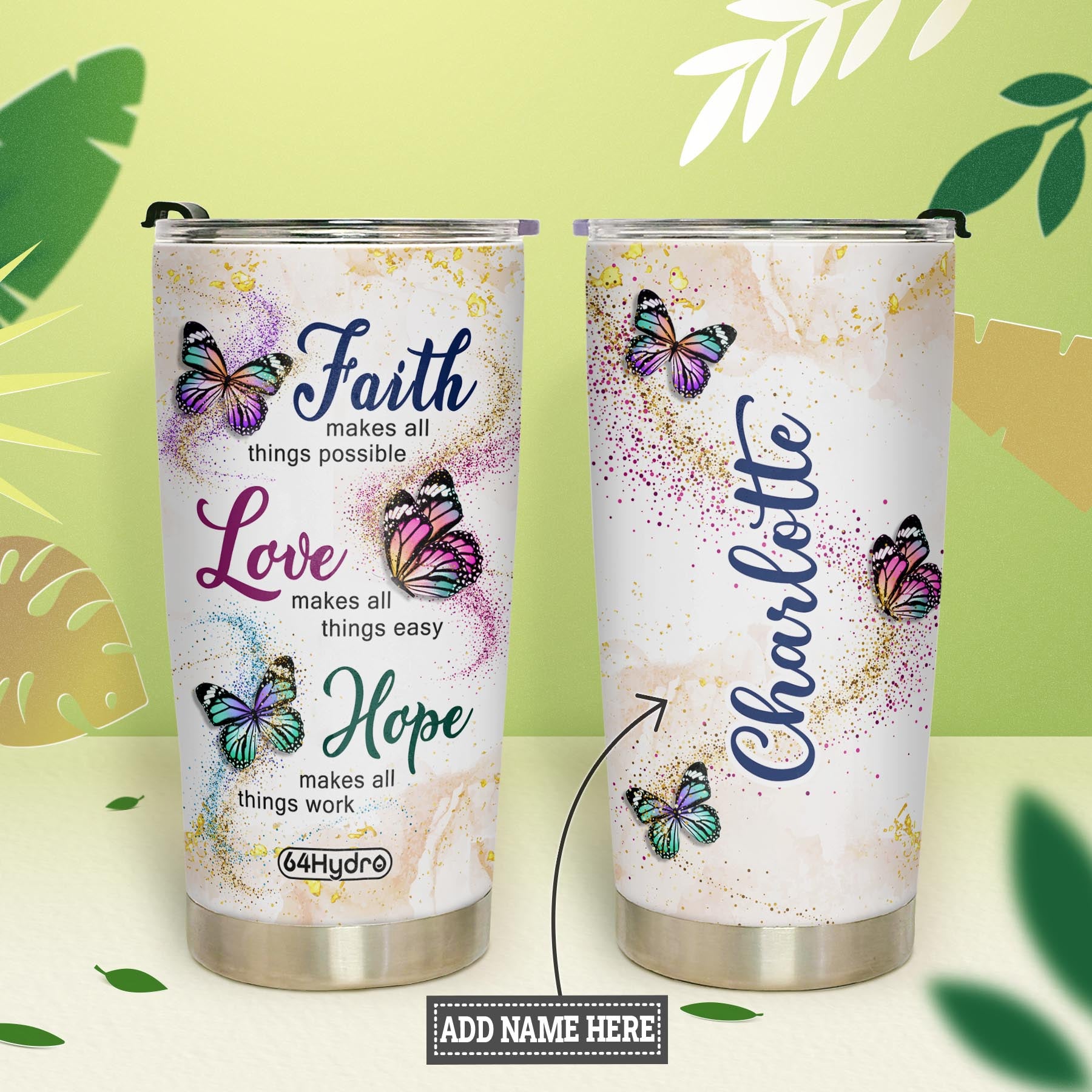 Butterfly Faith NNRZ220623981 Stainless Steel Tumbler