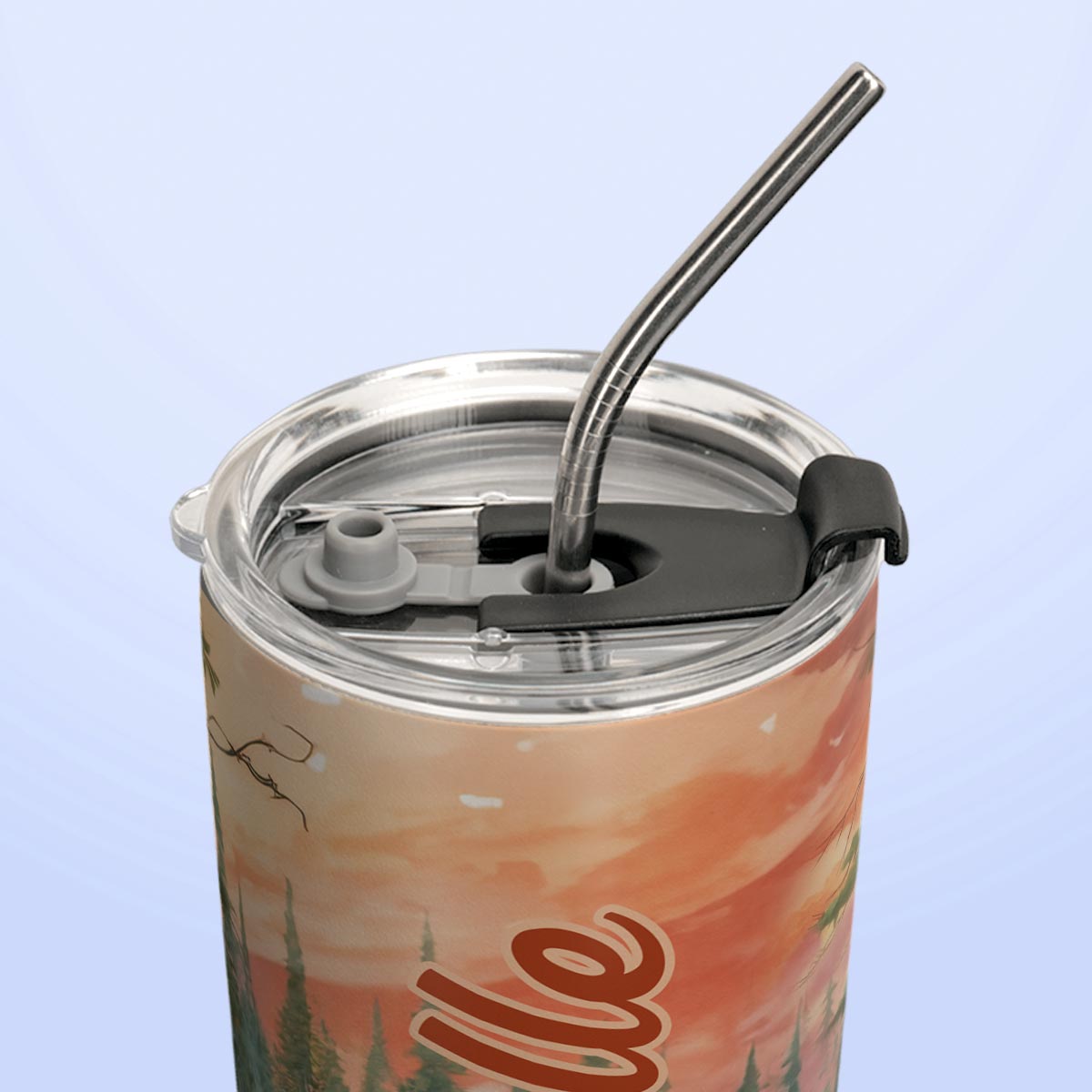 Camping RV Near The Lake HTRZ25093738QW Stainless Steel Tumbler