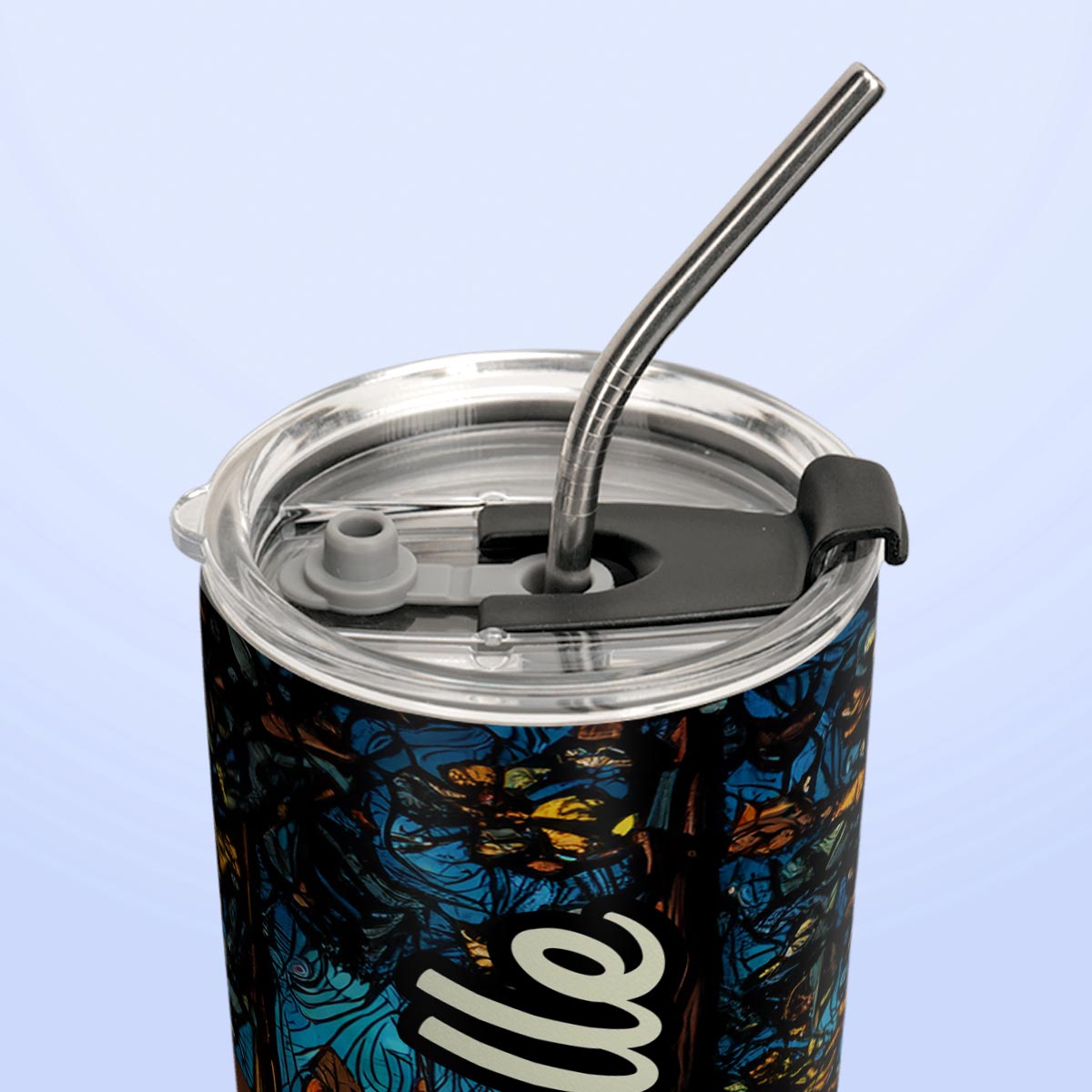 Camping Stained Glass HTRZ25092147TT Stainless Steel Tumbler