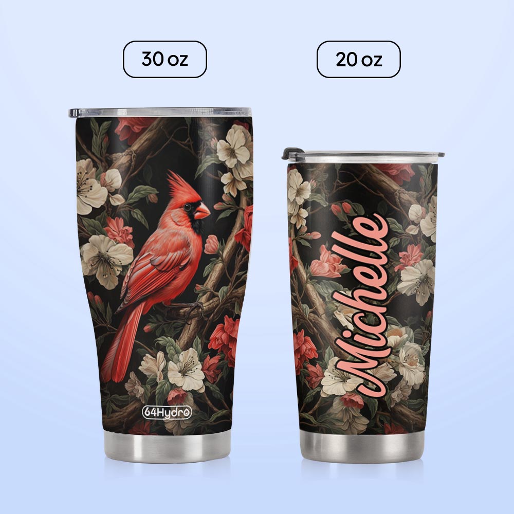 Cardinal Floral HTRZ19099108KC Stainless Steel Tumbler