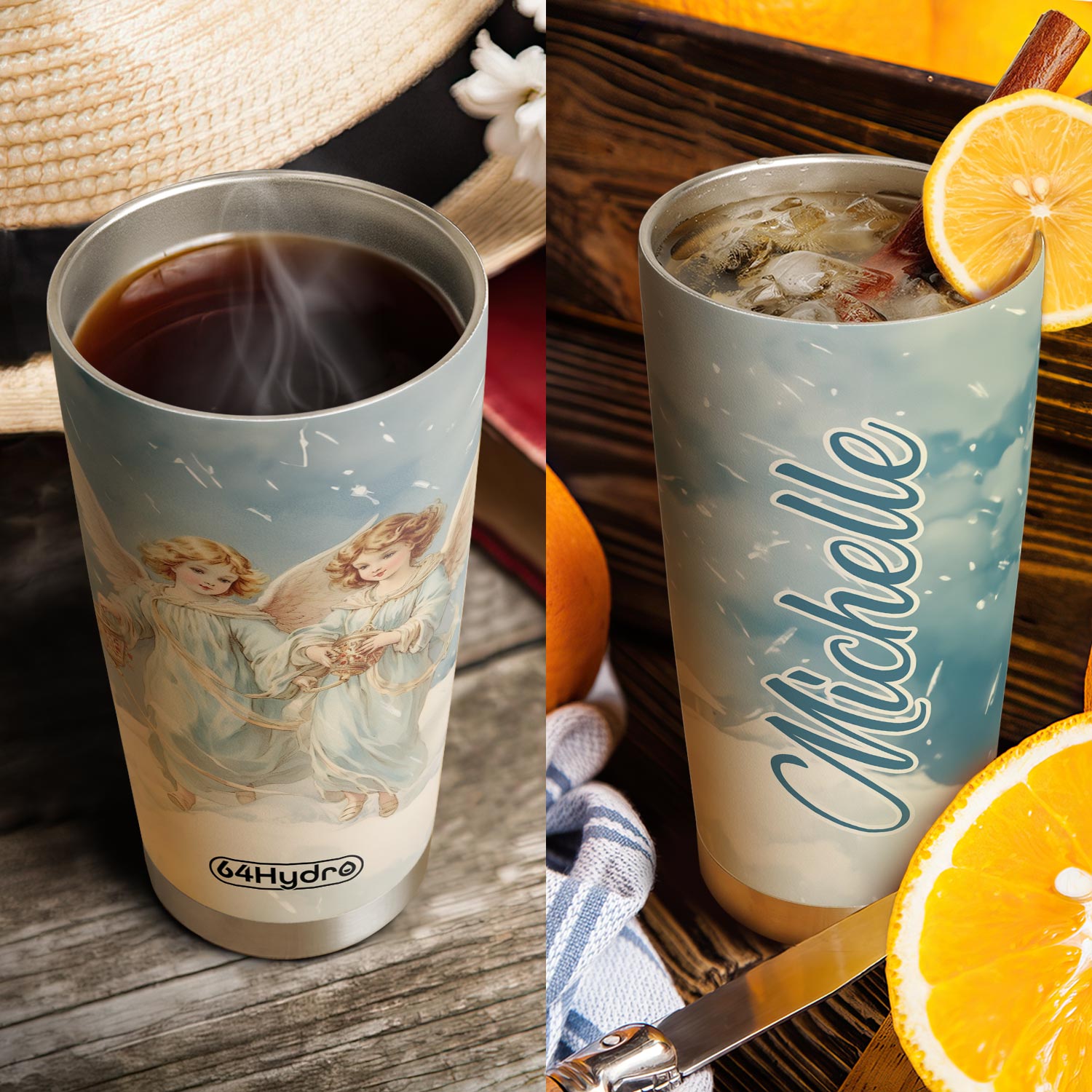 Faith Christmas Angels HTRZ31088489VE Stainless Steel Tumbler