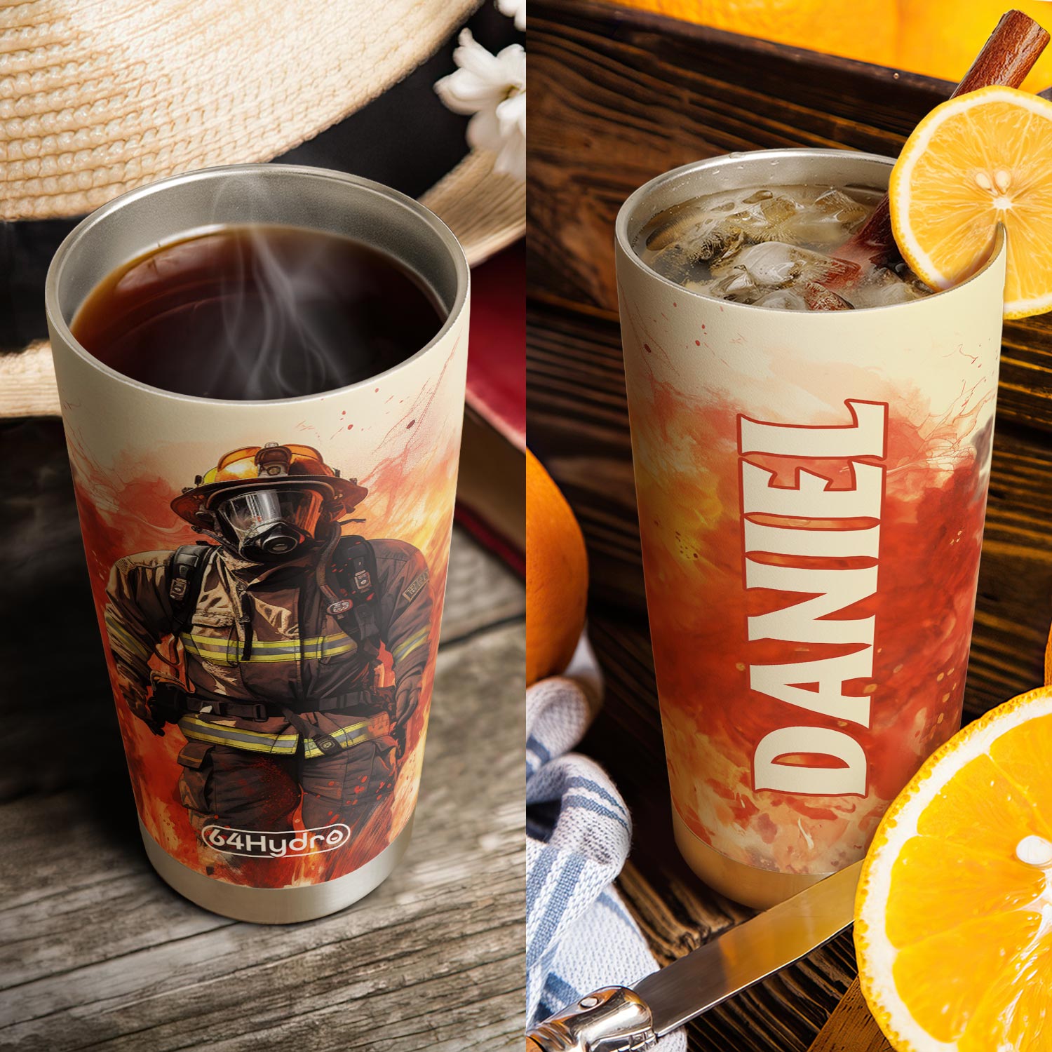 Firefighter Proud HTRZ24083953EY Stainless Steel Tumbler