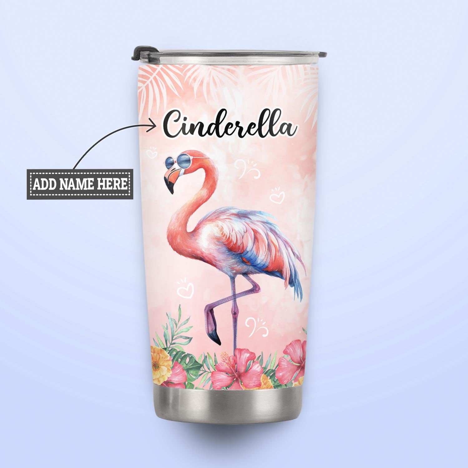 Flamingo Zero Flocks Given NNRZ280623146 Stainless Steel Tumbler