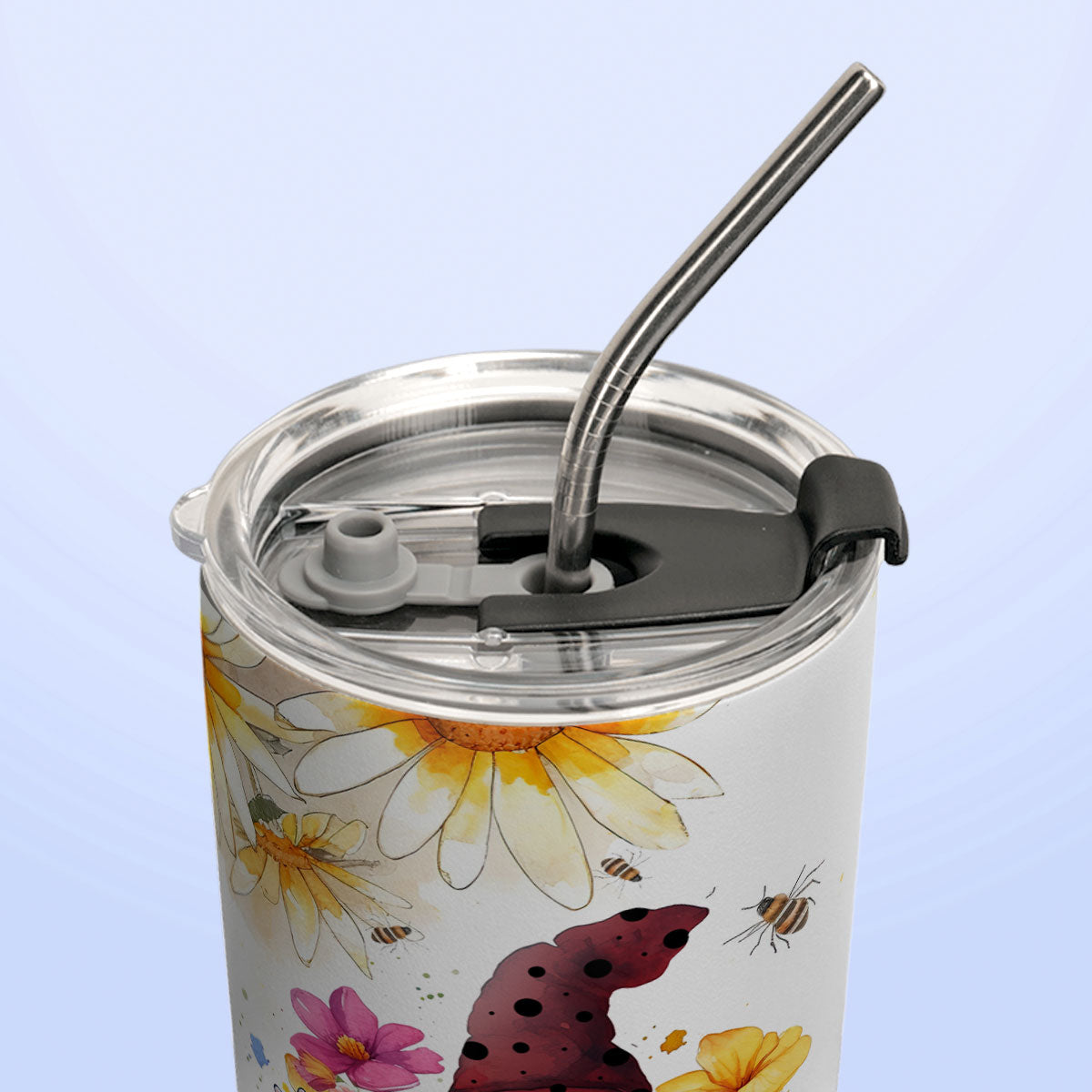 Gnome Daisy Let It Be HHLZ270623142 Stainless Steel Tumbler
