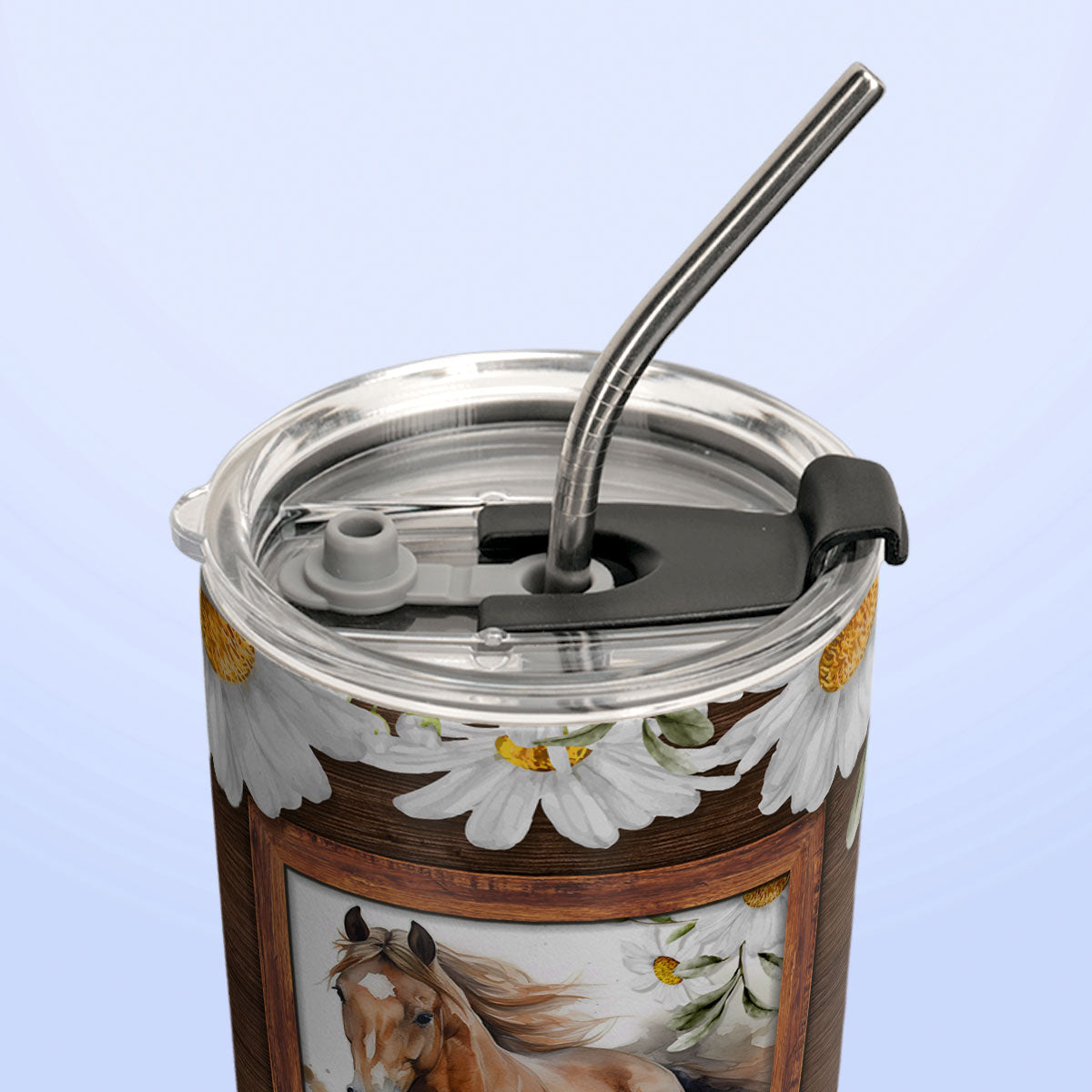 Horse Head Up Heels Down DNRZ220623461 Stainless Steel Tumbler