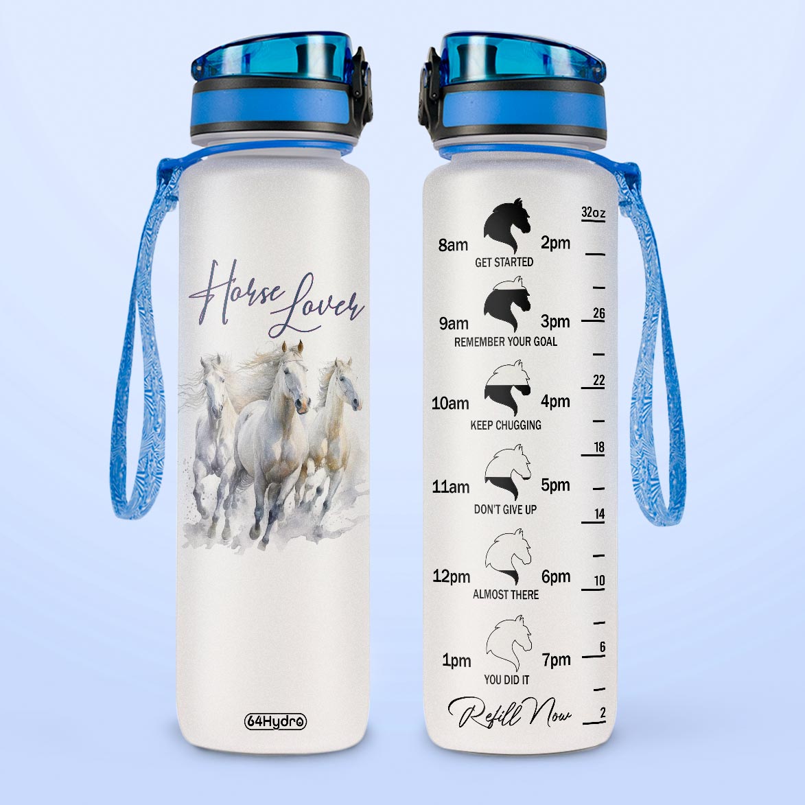 Horse Lover HTRZ15087833IJ Water Tracker Bottle