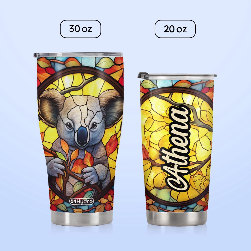 Koala Crystal Mosaic HTRZ18096036JJ Stainless Steel Tumbler