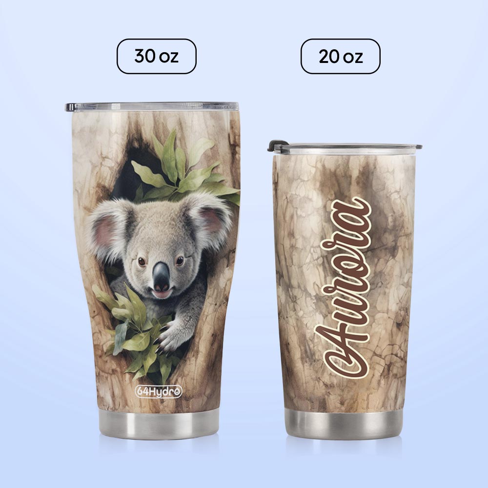 Koala In A Tree HTRZ18094646WZ Stainless Steel Tumbler