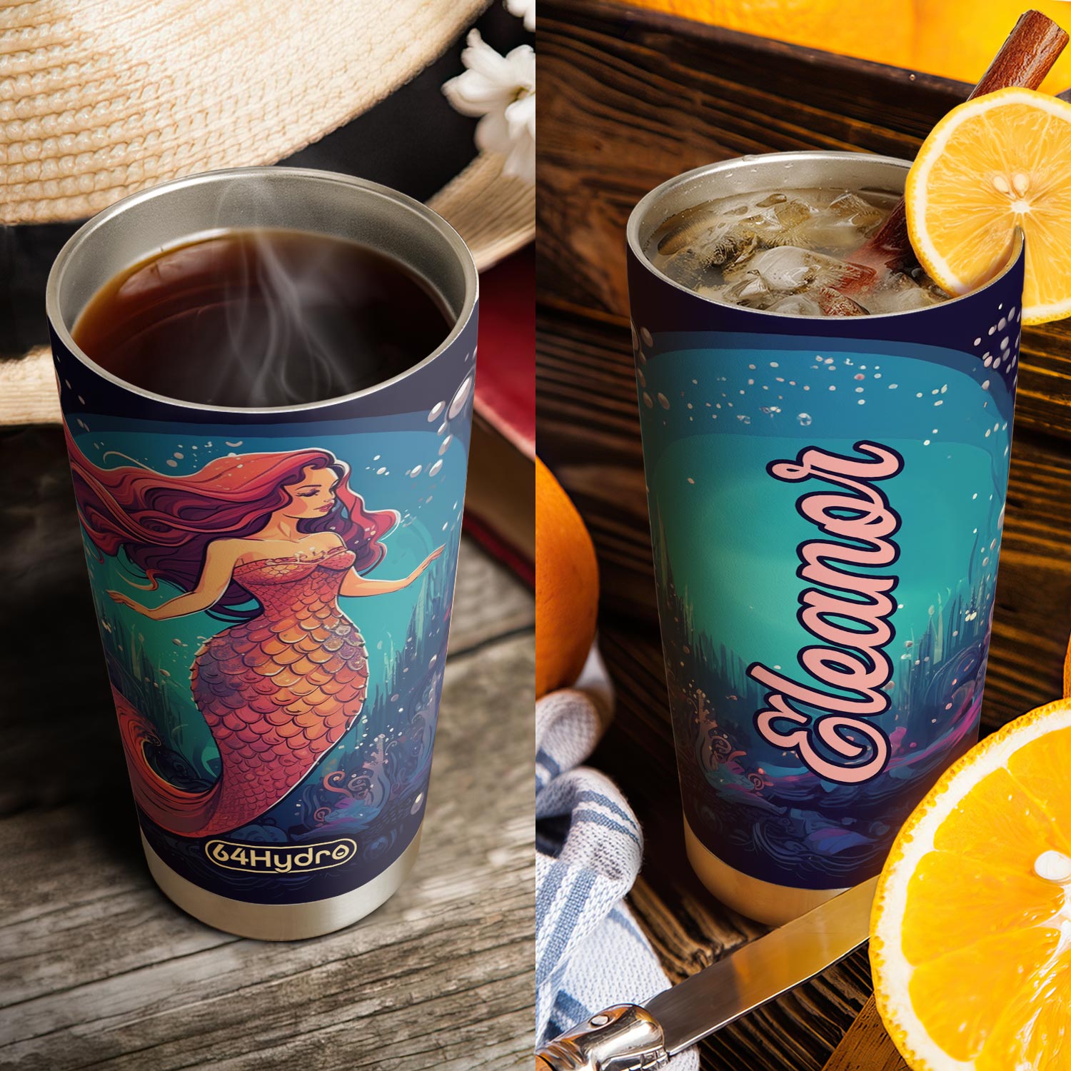 Mermaid Lover HHRZ20092798DB Stainless Steel Tumbler
