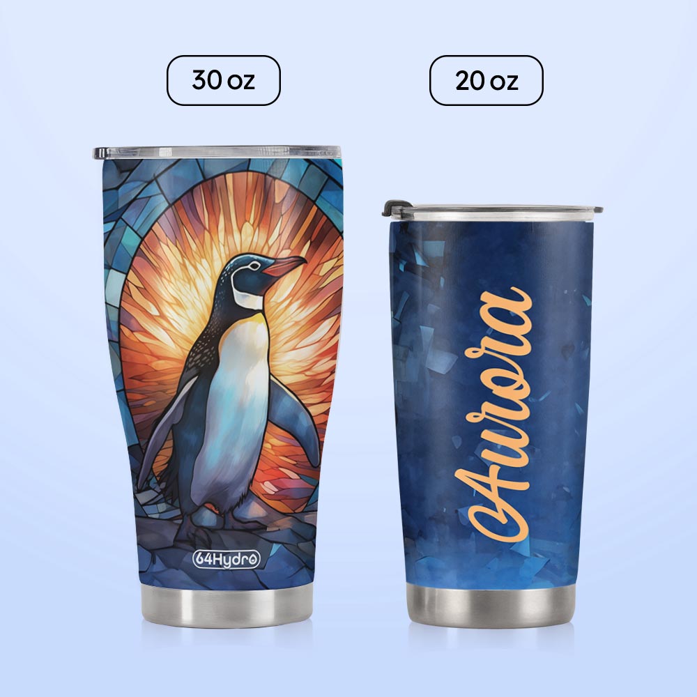 Penguin Crystal Mosaic HTRZ15099390FJ Stainless Steel Tumbler