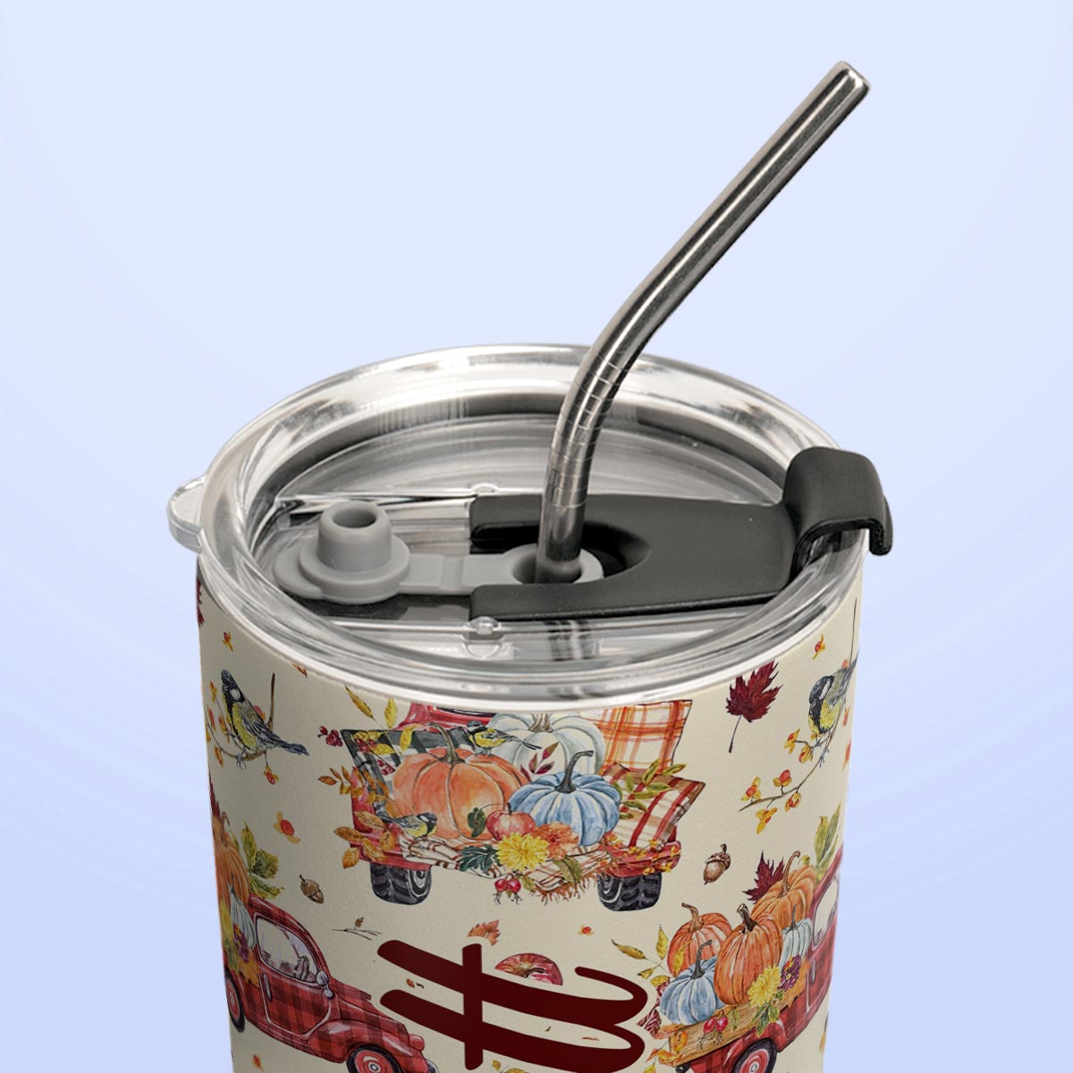 Truck Autumn Pattern HTRZ28085597TW Stainless Steel Tumbler