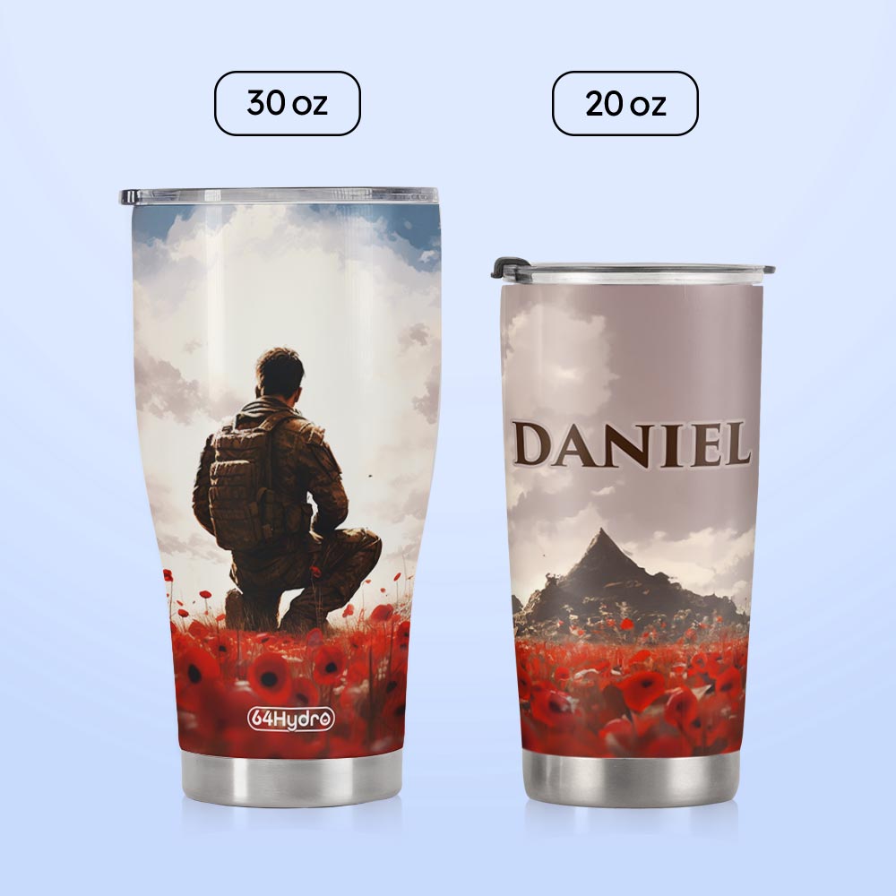 Veteran Kneeling Down HTRZ28083182NO Stainless Steel Tumbler