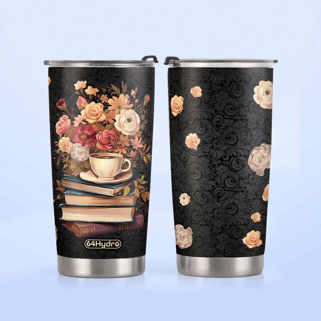 Vintage Books Coffee HTRZ19096640JS Stainless Steel Tumbler