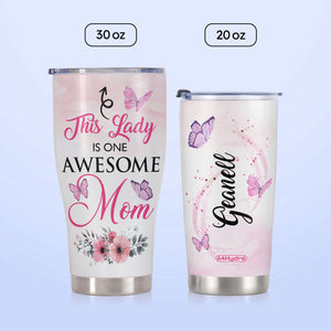 Butterfly Awesome Mom BGZZ0304001Z Stainless Steel Tumbler