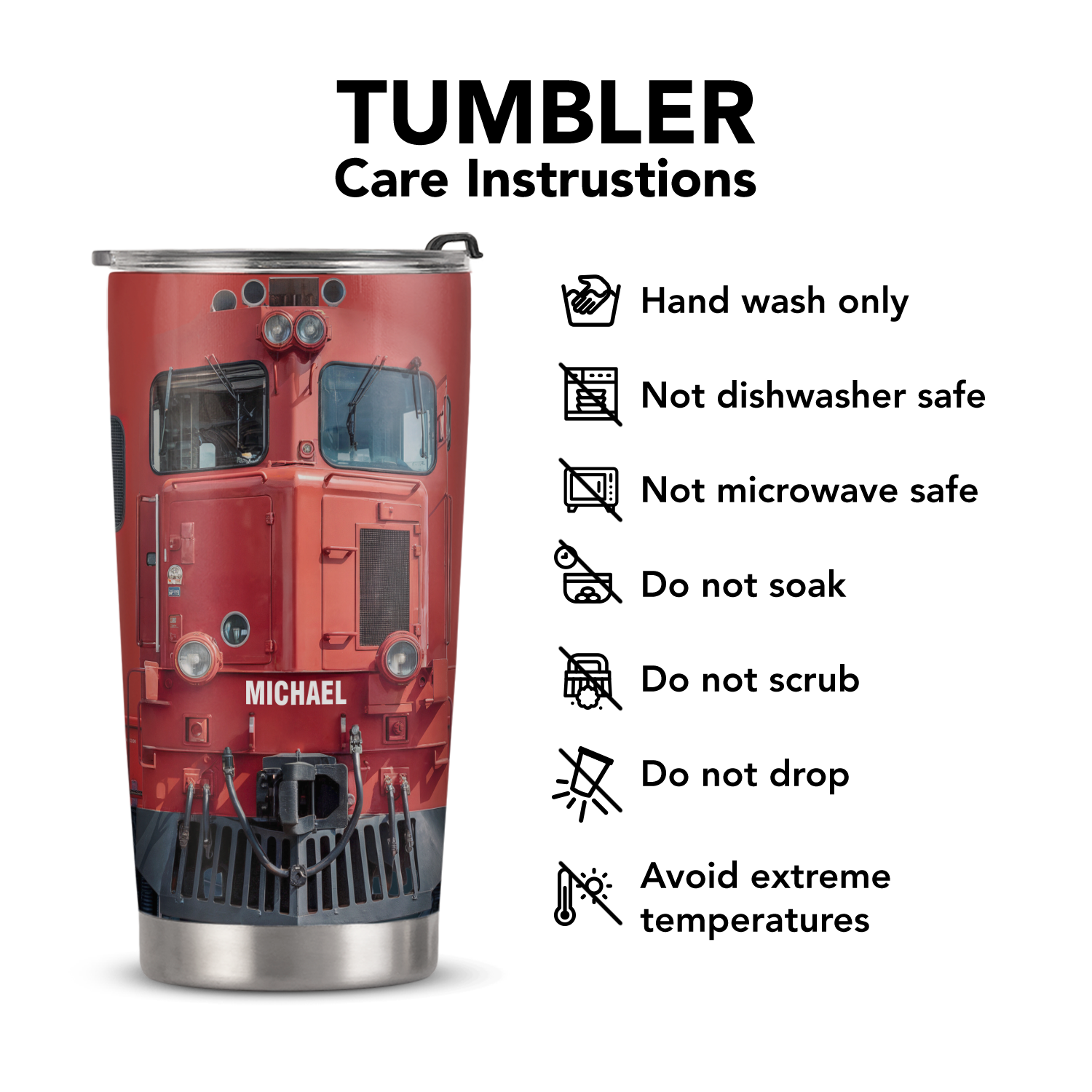 Electric Train ANRZ04115965ME Stainless Steel Tumbler