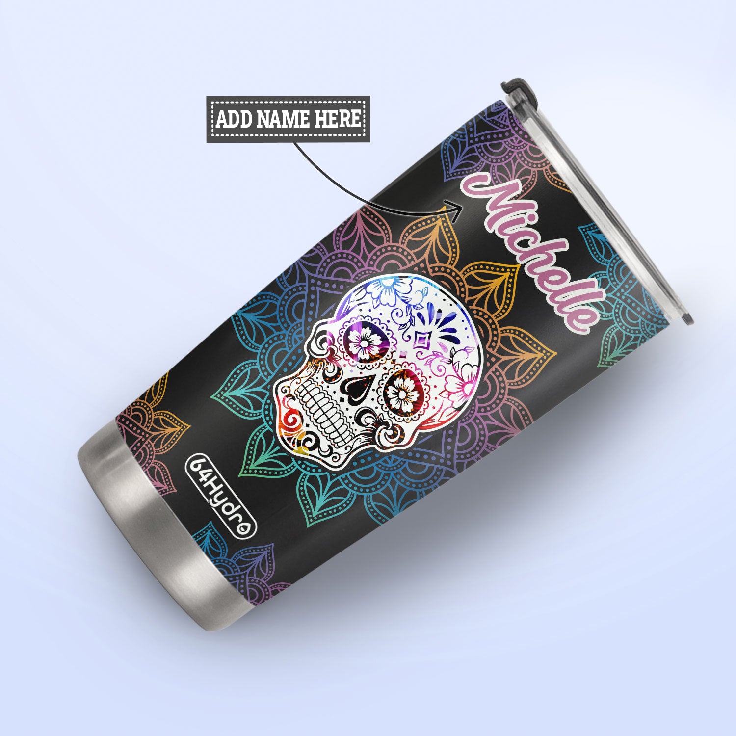 Skull Mandala KD2 HAL0110019 Stainless Steel Tumbler