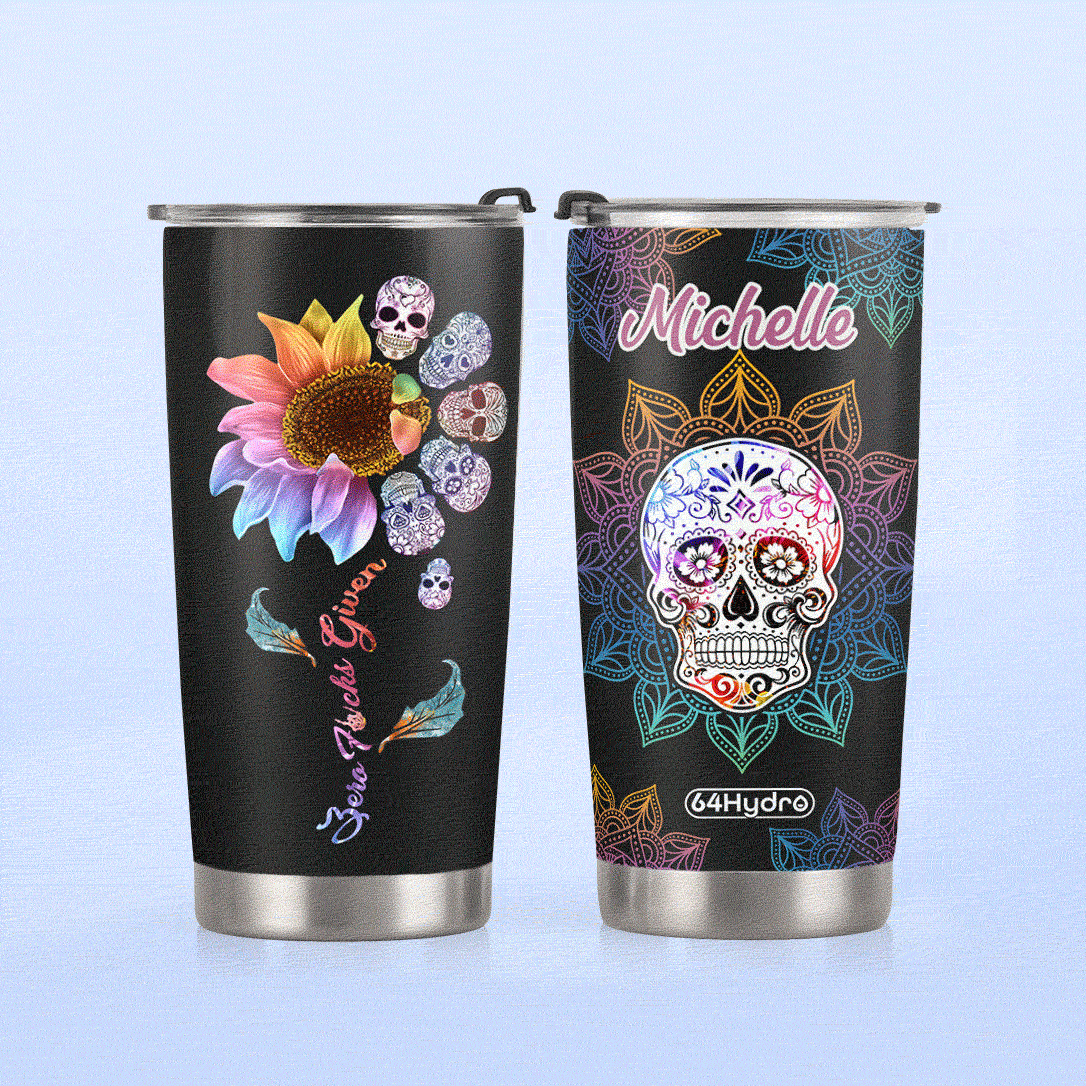 Skull Mandala KD2 HAL0110019 Stainless Steel Tumbler