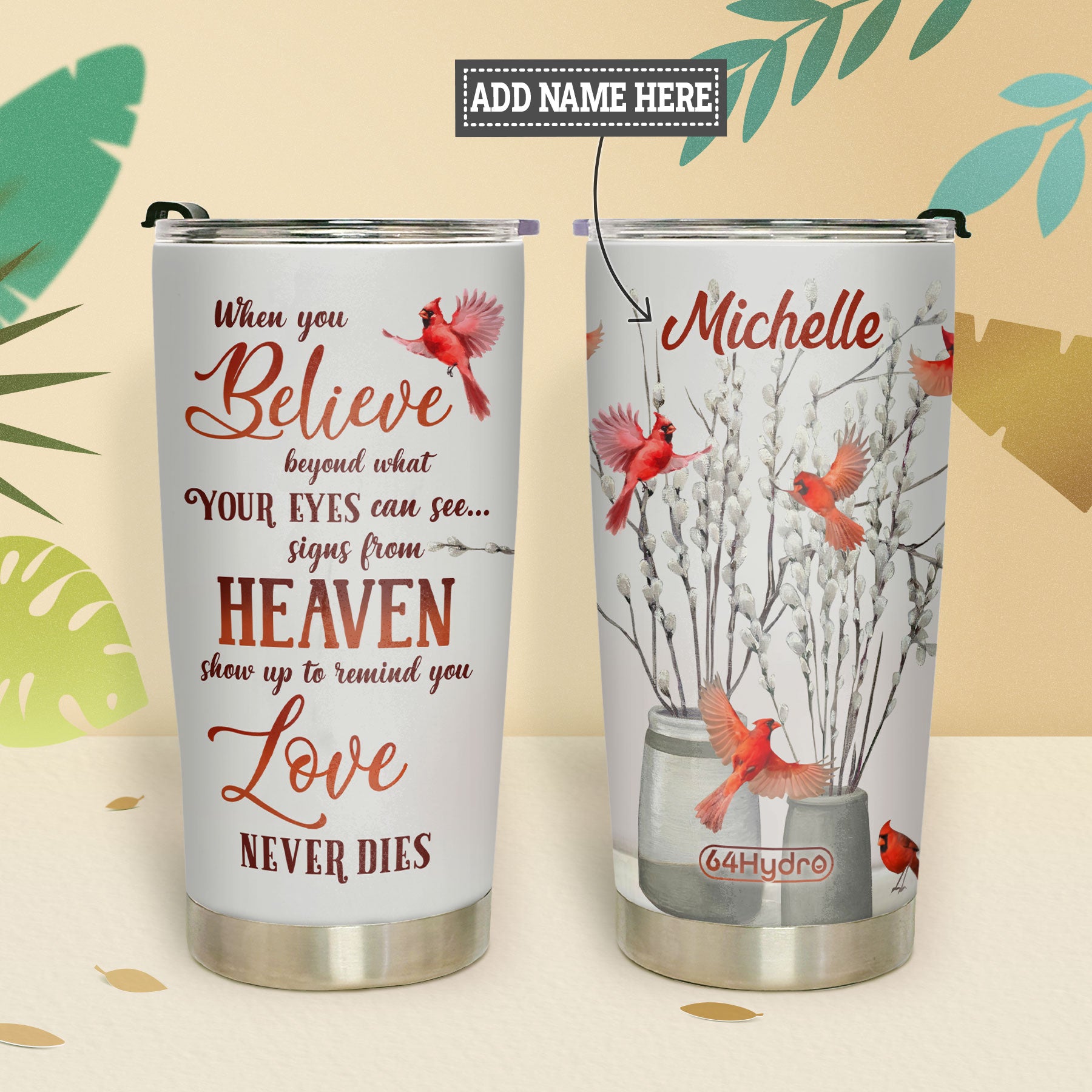 Cardinal Bird In Heaven KD2 HAL2710009 Stainless Steel Tumbler