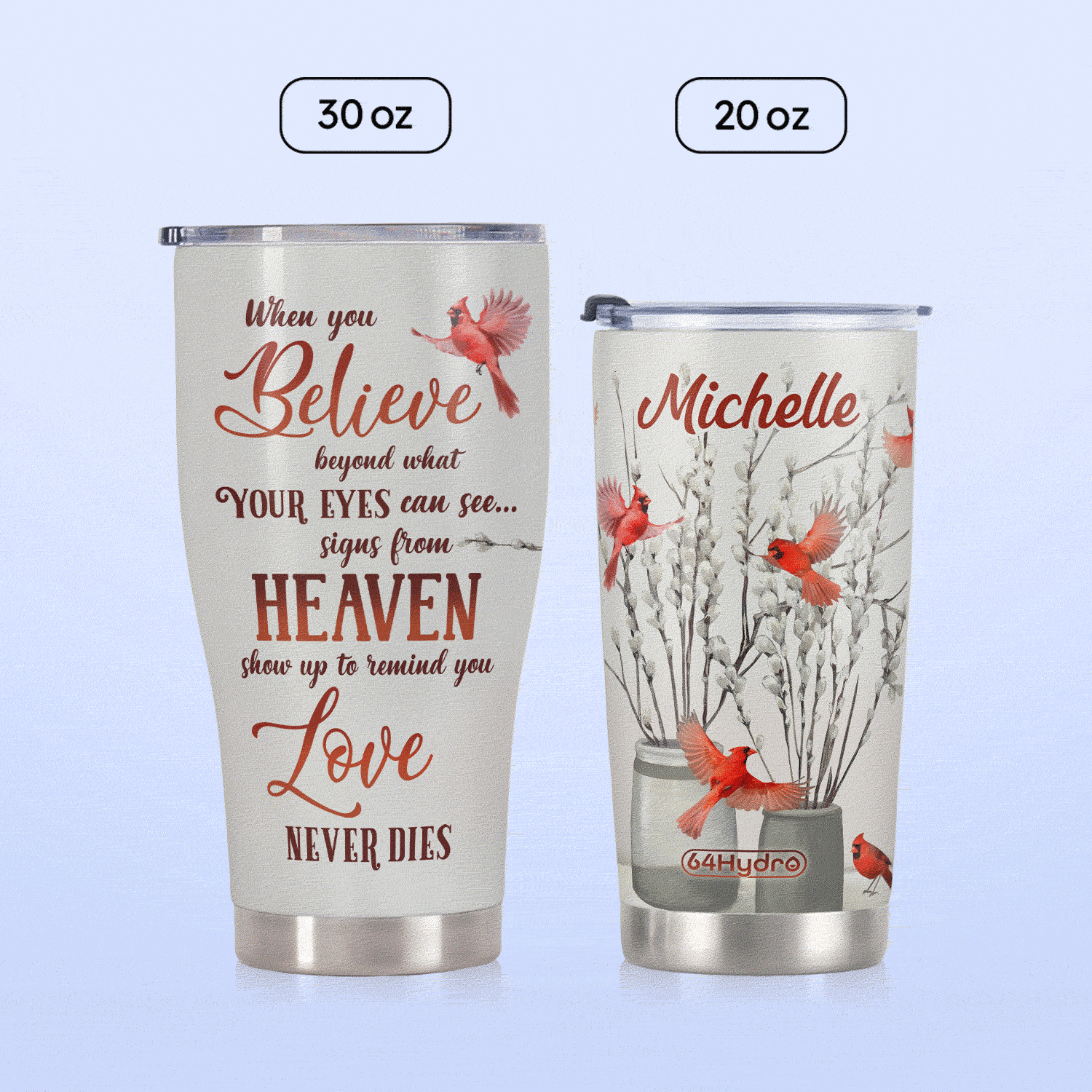 Cardinal Bird In Heaven KD2 HAL2710009 Stainless Steel Tumbler