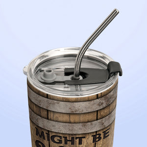 Beer Barrel Wooden Style HLM0603001Z Stainless Steel Tumbler