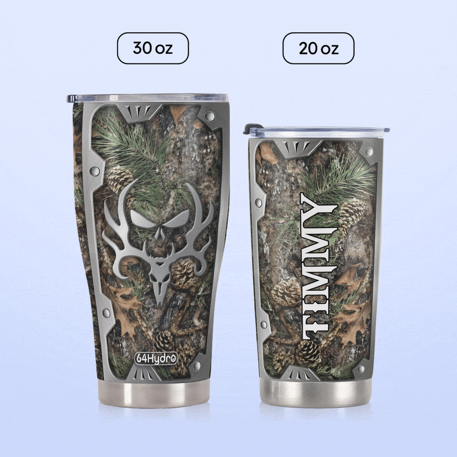 Camouflage Deer Skull HLZ1211009 Stainless Steel Tumbler