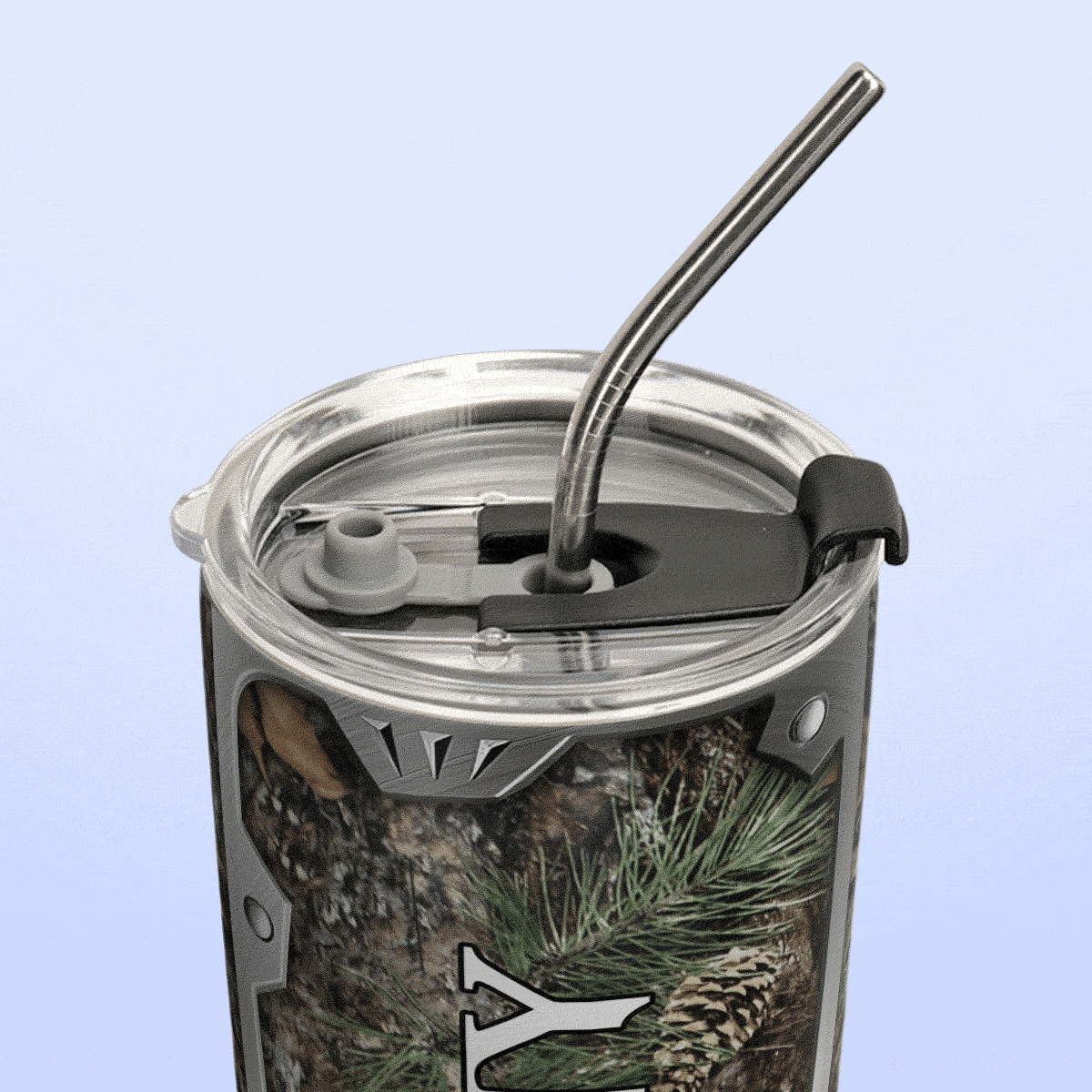 Camouflage Deer Skull HLZ1211009 Stainless Steel Tumbler