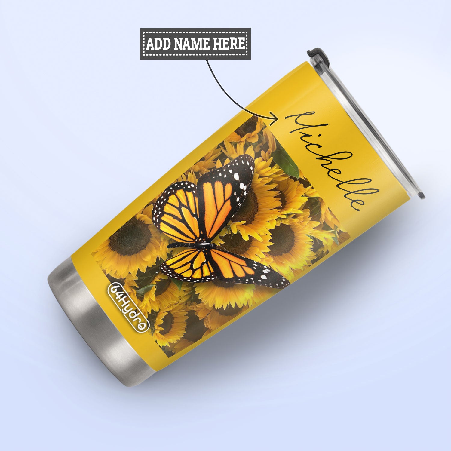 Butterfly Sunflower HTQ0411003 Stainless Steel Tumbler