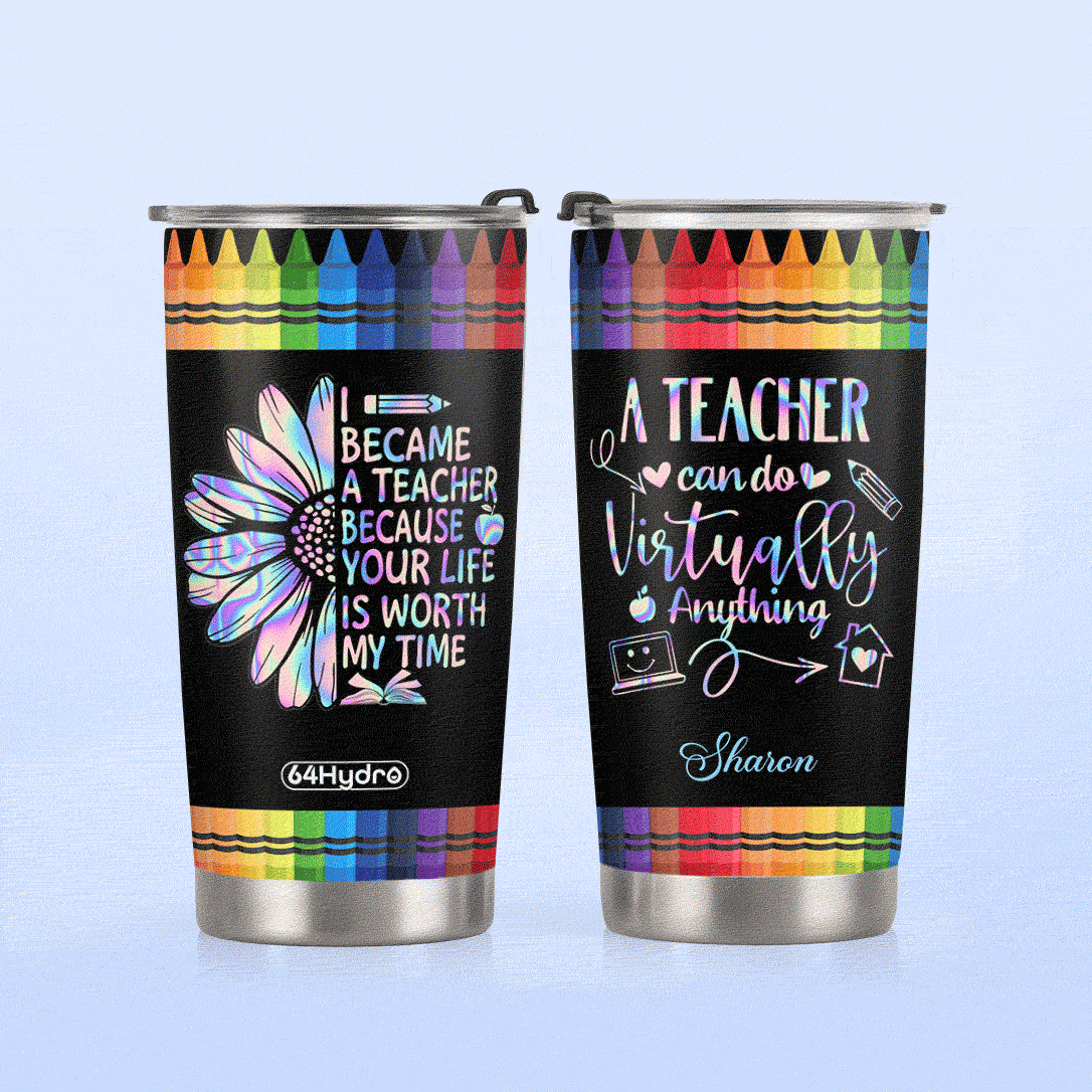 Teacher Crayon KD2 KHL1610013 Stainless Steel Tumbler