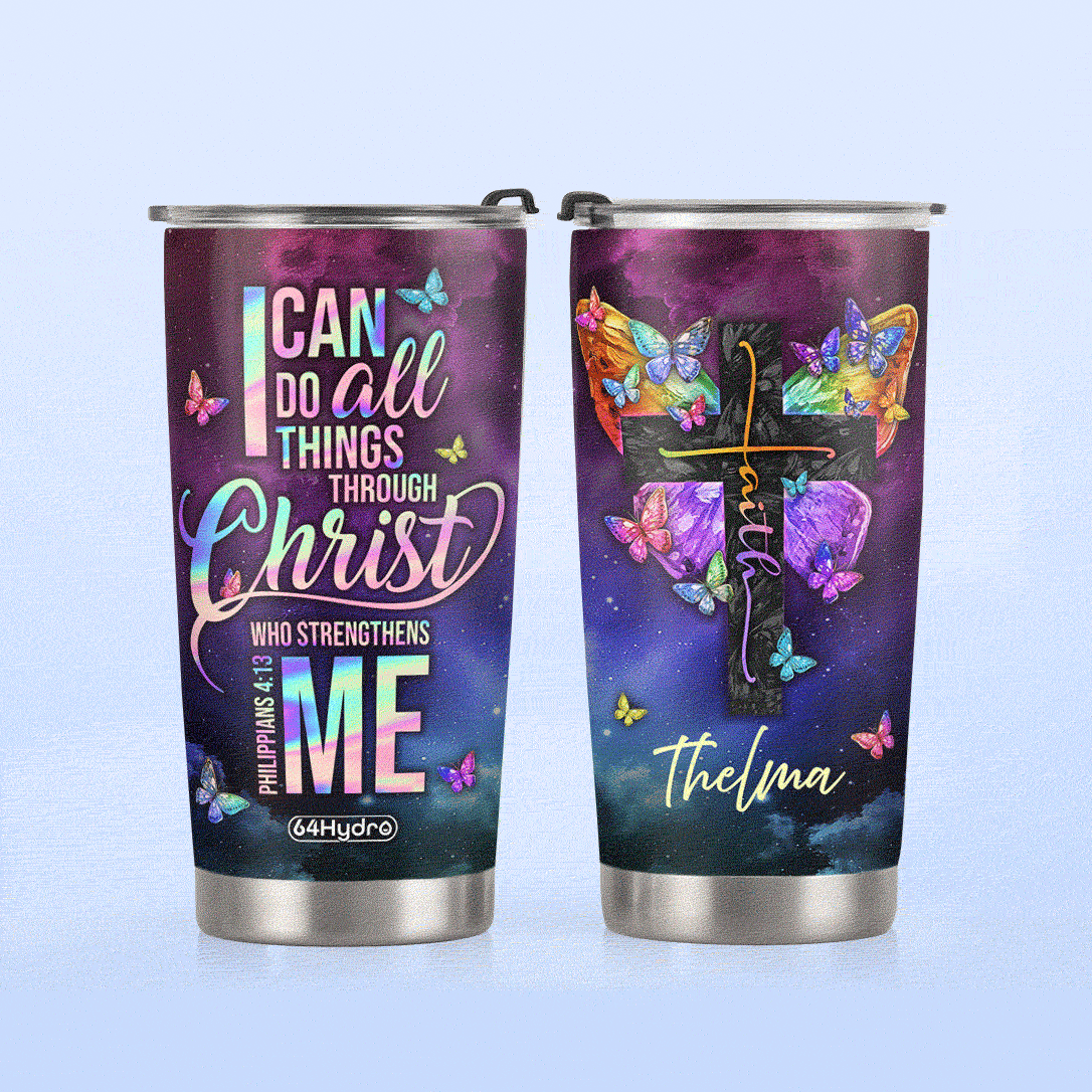 Faith Butterfly NNR2101007Z Stainless Steel Tumbler