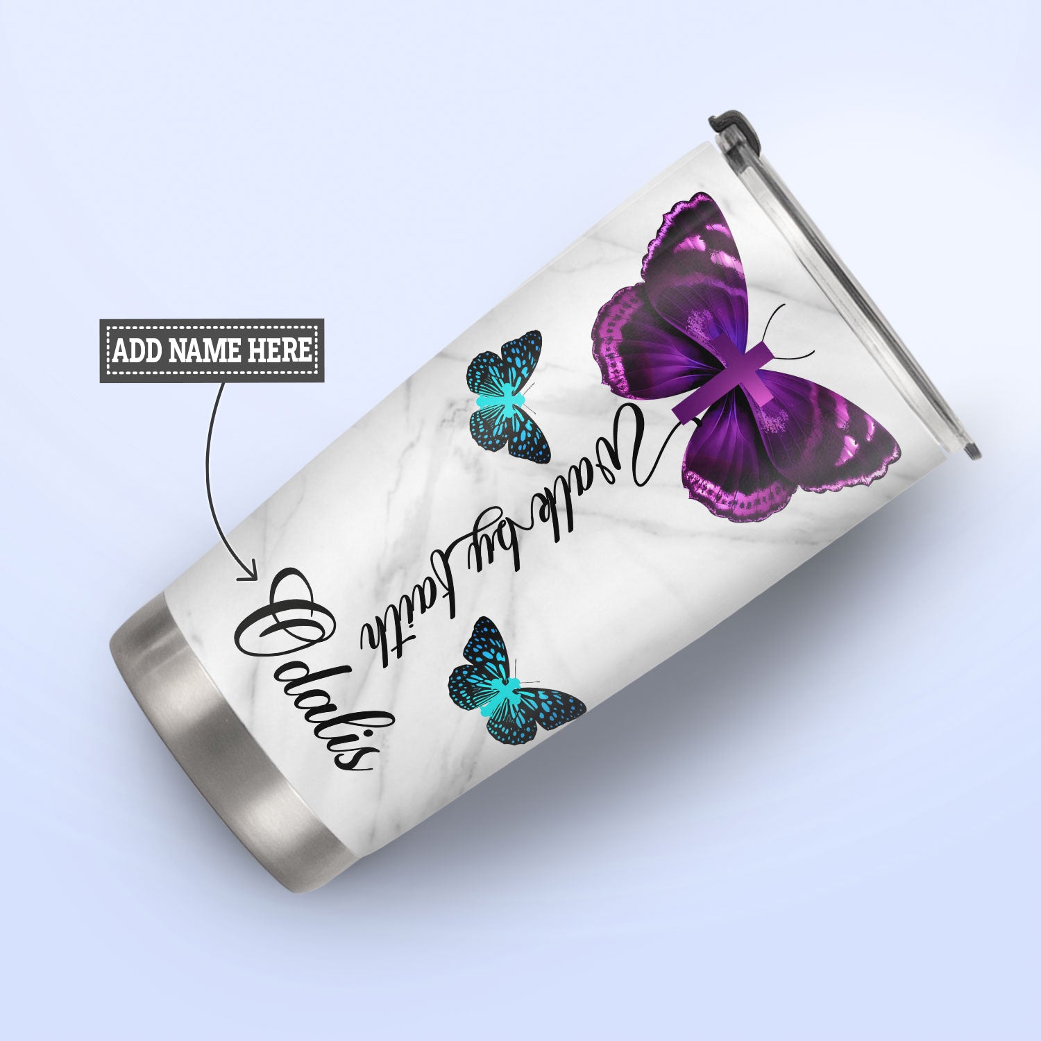 Butterfly Faith Hope Love TAS2711006 Stainless Steel Tumbler