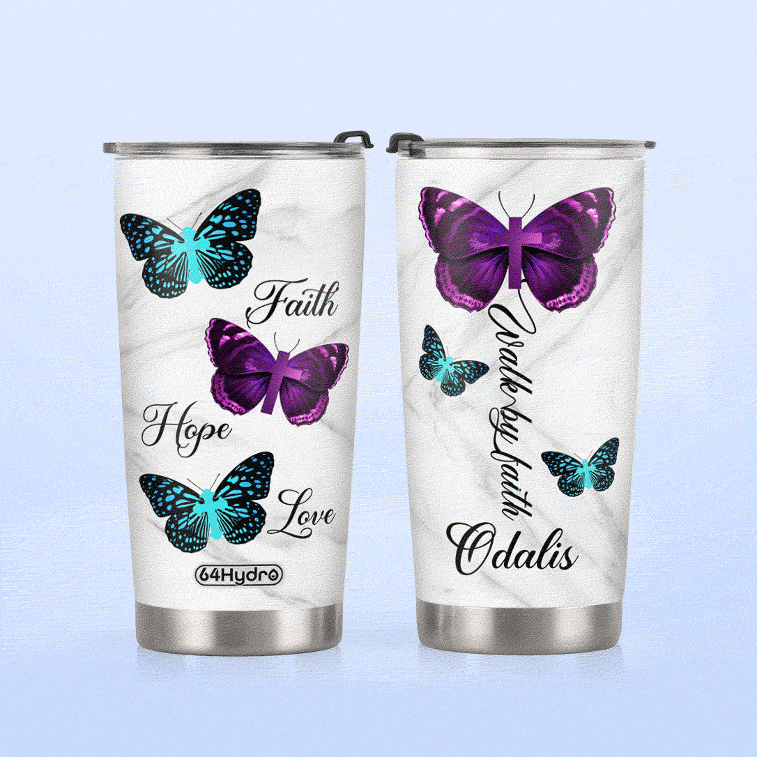 Butterfly Faith Hope Love TAS2711006 Stainless Steel Tumbler