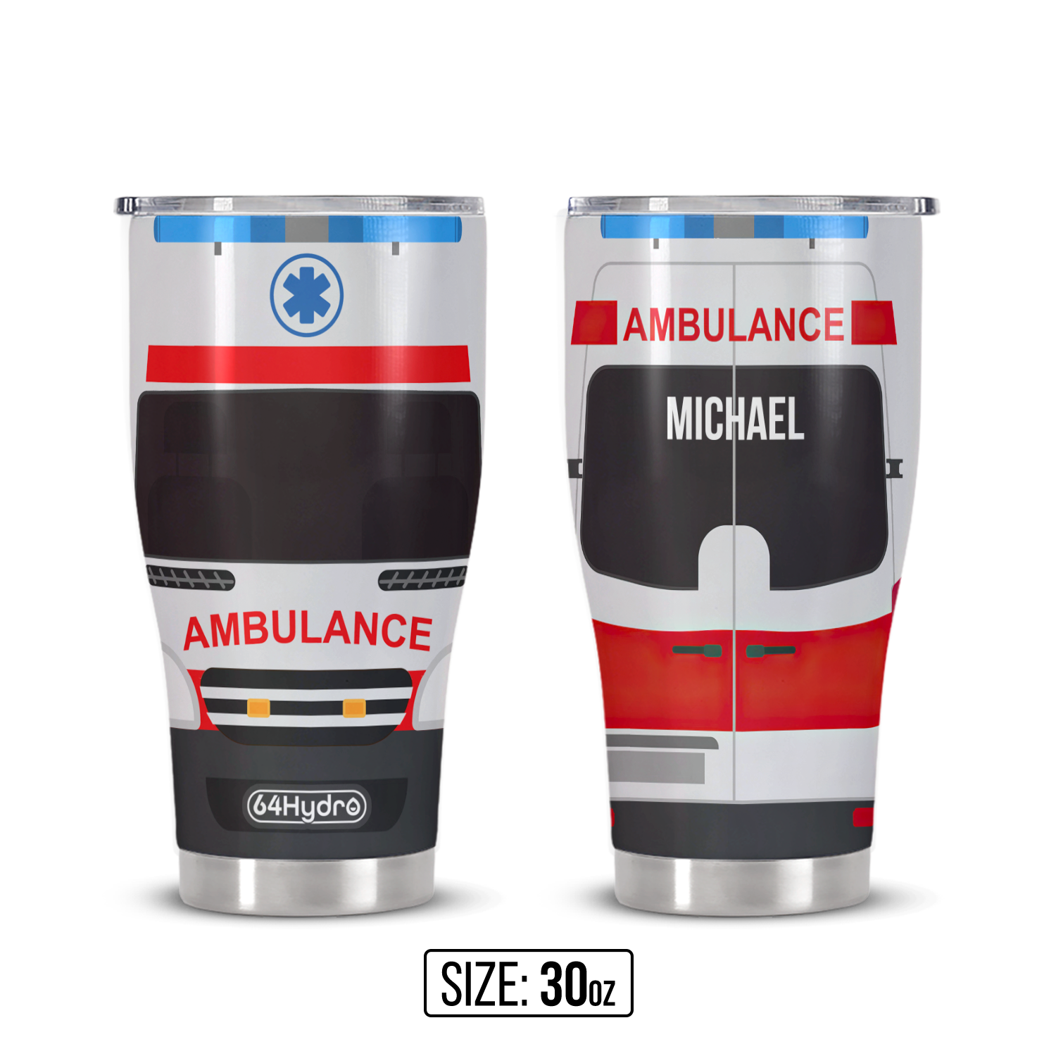 Ambulance Van ANRZ04116867WJ Stainless Steel Tumbler