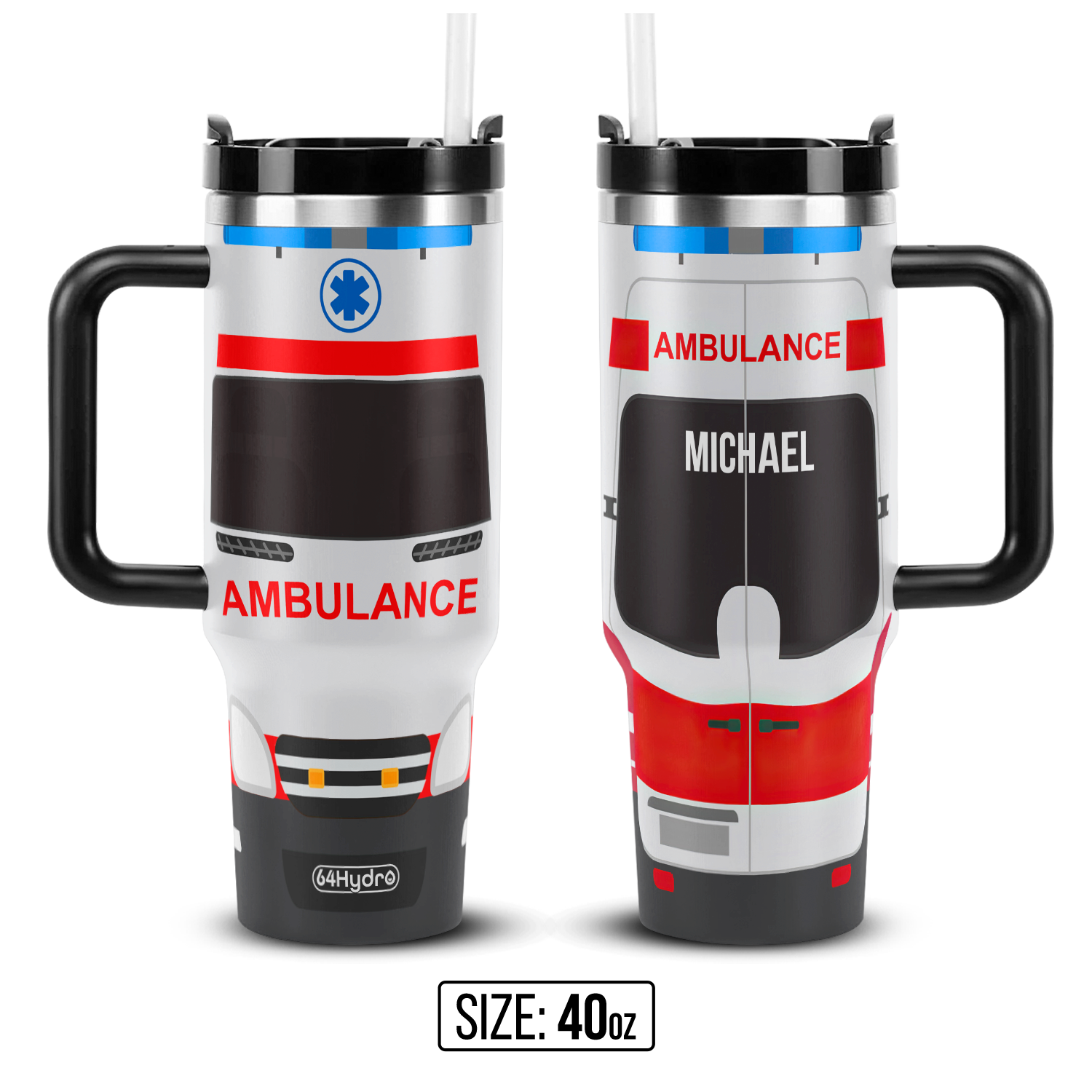 Ambulance Van ANRZ04116867WJ Stainless Steel Tumbler