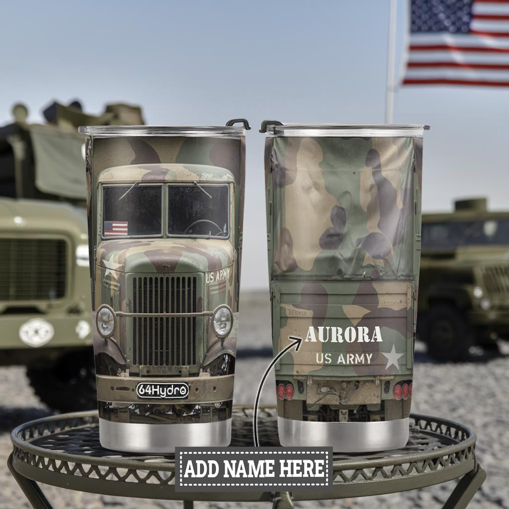 Military Truck ANRZ04114566HH Stainless Steel Tumbler