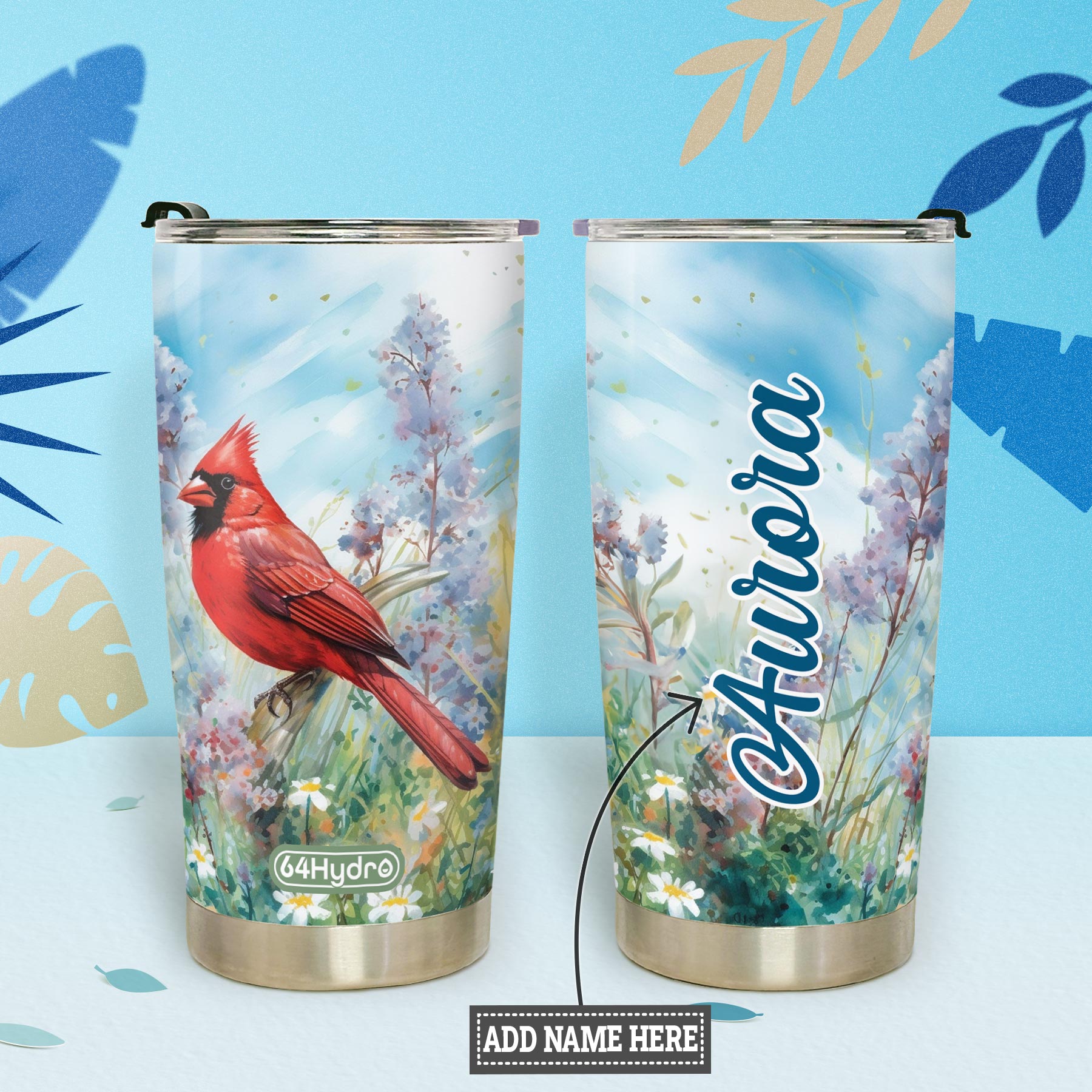 Cardinal Flower HTRZ19096722YR Stainless Steel Tumbler