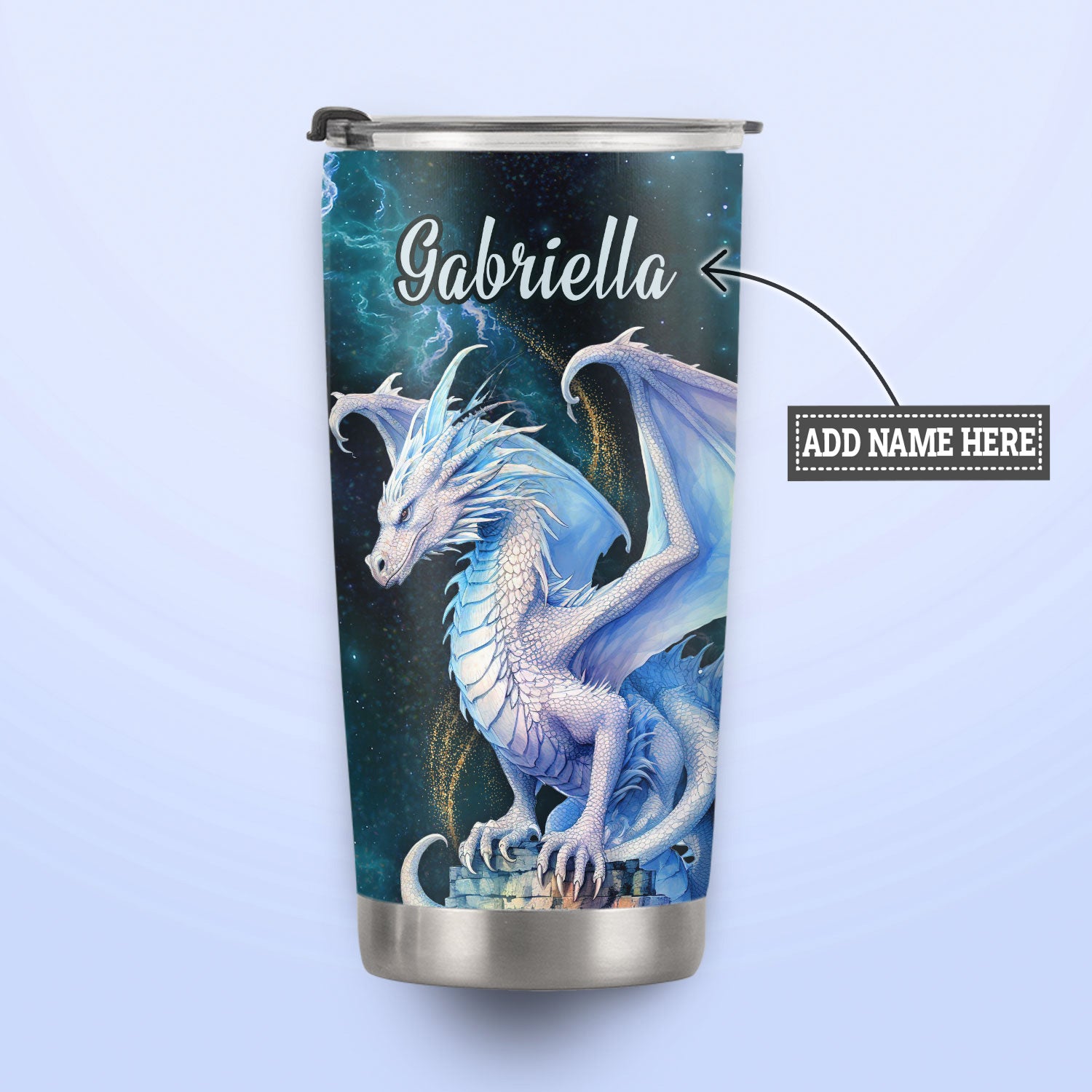 Dragon They Whispered To Her You Cannot Withstand The Storm DNRZ280623384 Stainless Steel Tumbler