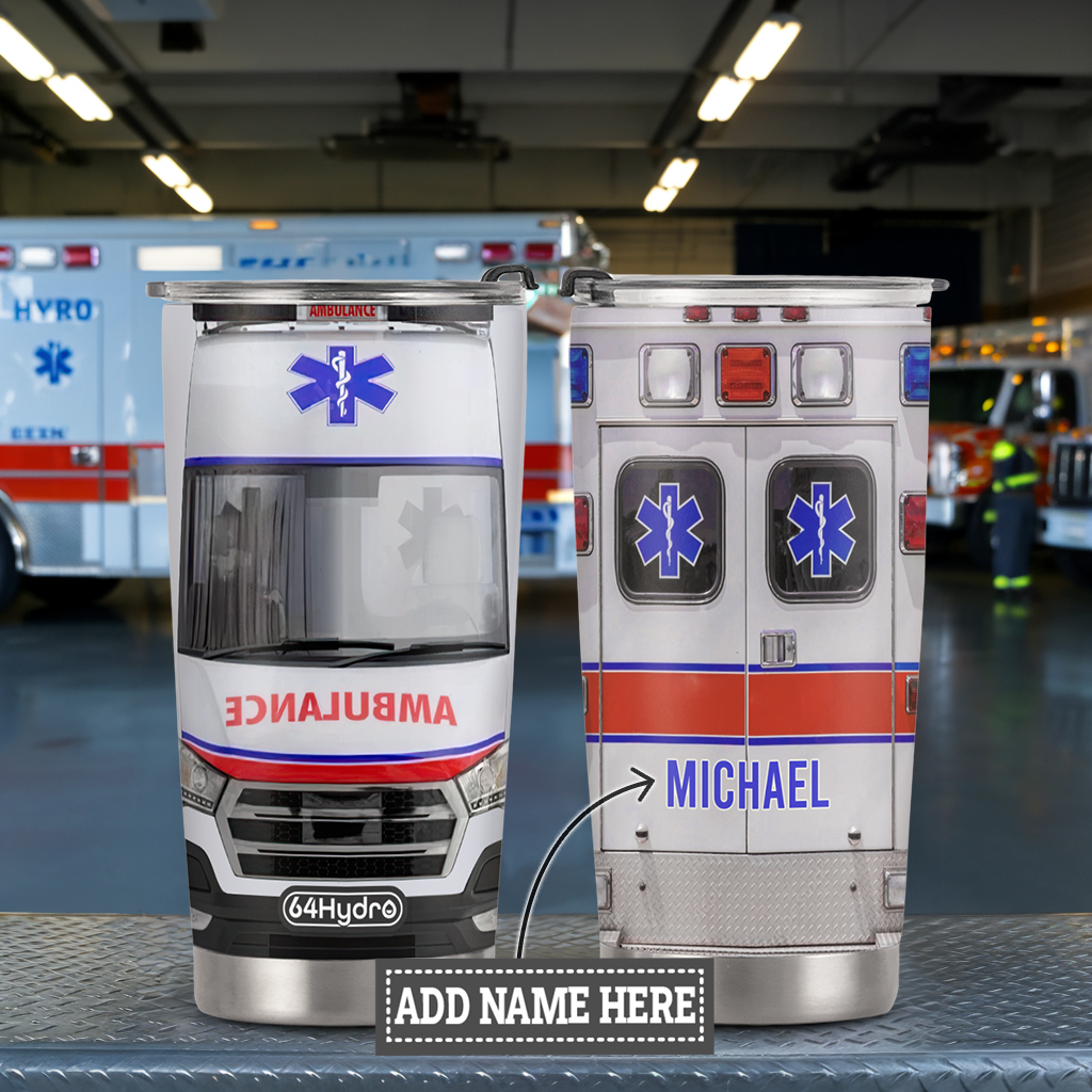 Ambulance Car ANRZ04113393BQ Stainless Steel Tumbler