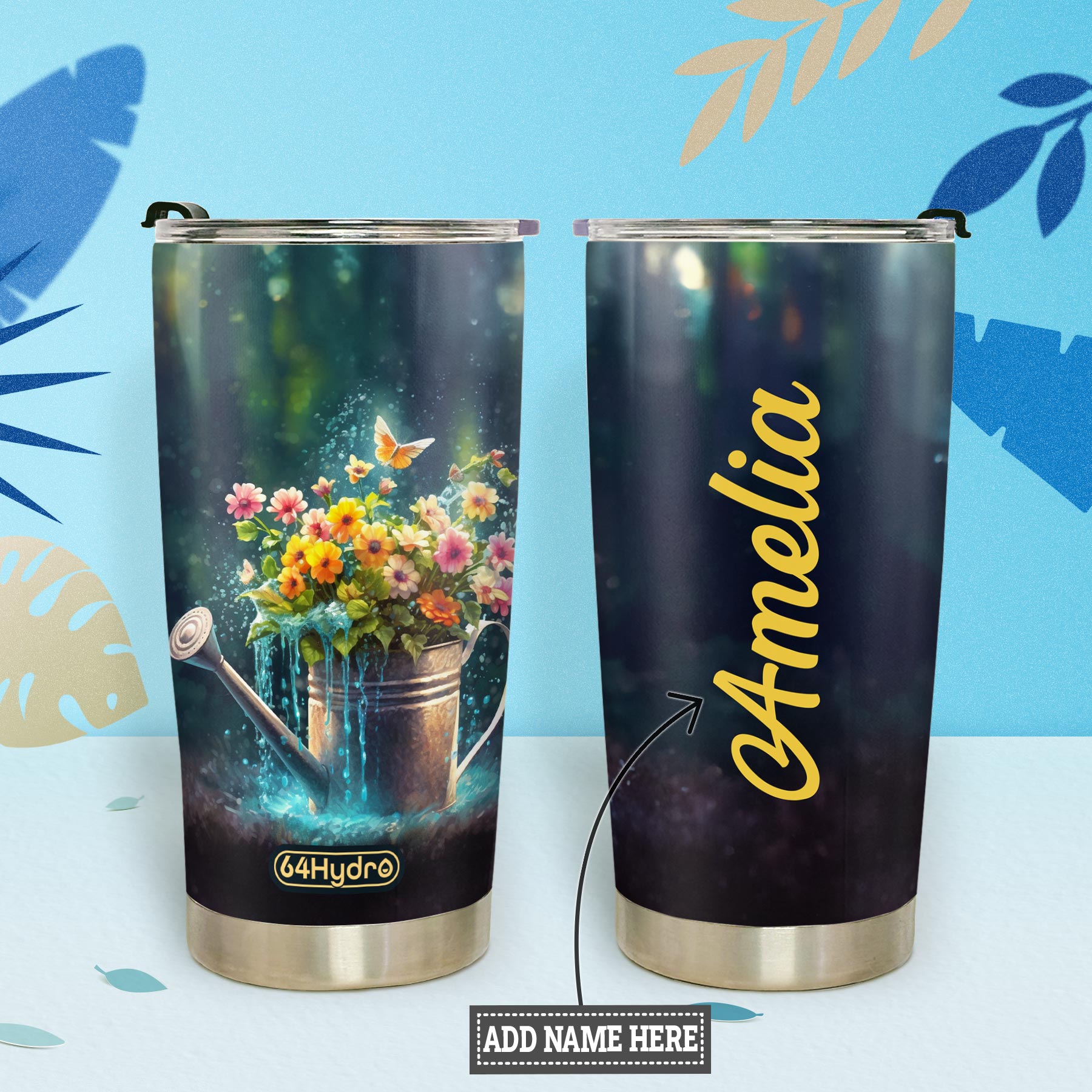 Gardening Watering HTRZ25090490FD Stainless Steel Tumbler