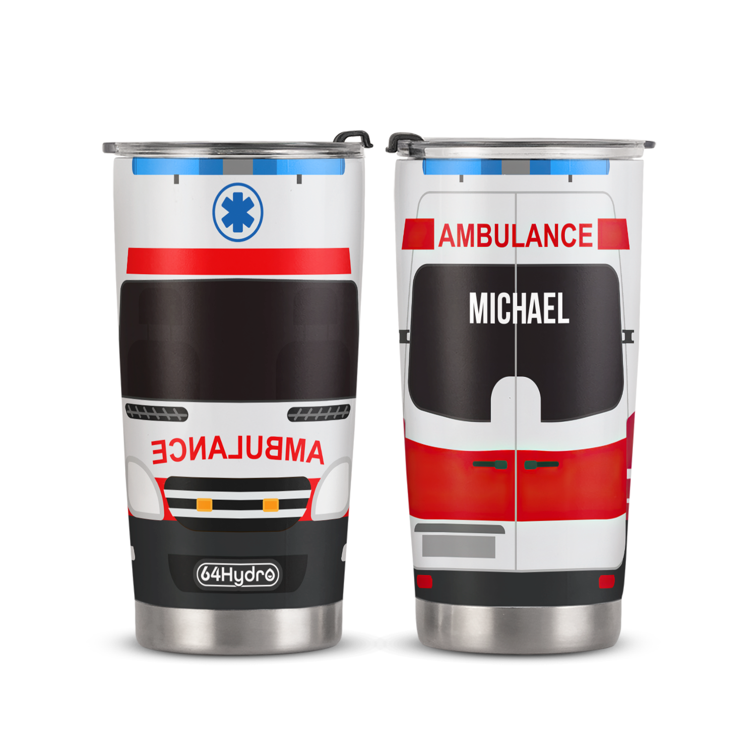 Ambulance Van ANRZ04116867WJ Stainless Steel Tumbler