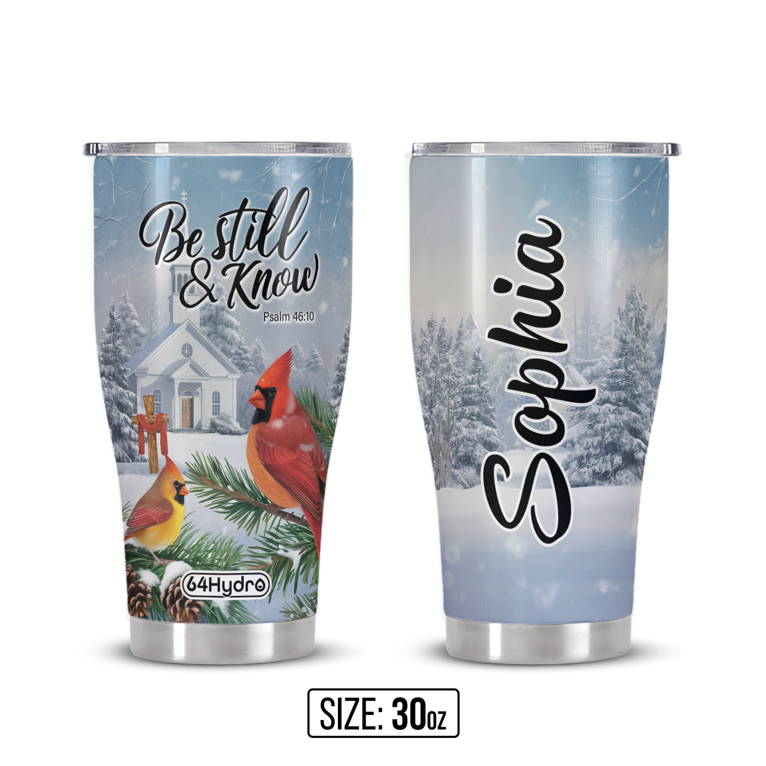 Be Still And Know Psalm 46 10 ANRZ04113531OV Stainless Steel Tumbler