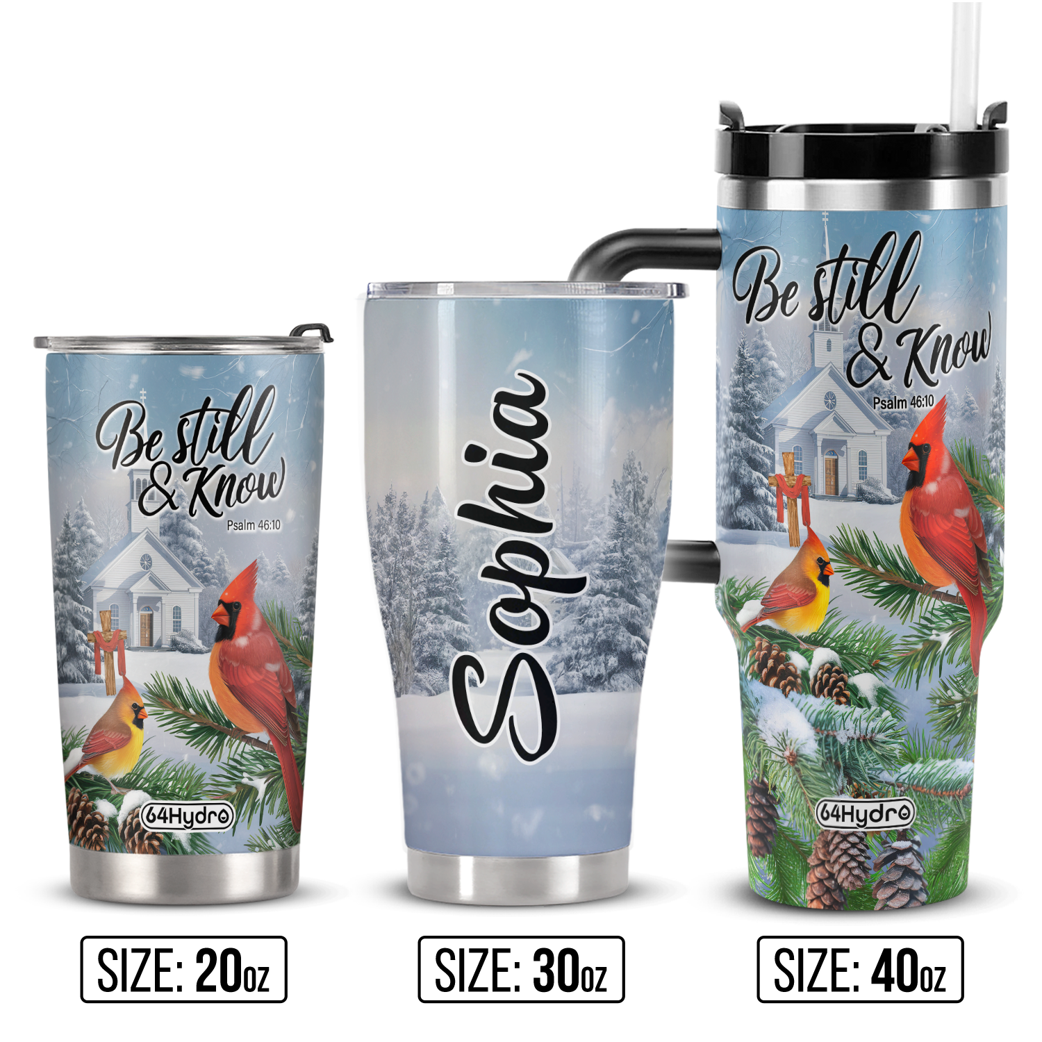 Be Still And Know Psalm 46 10 ANRZ04113531OV Stainless Steel Tumbler